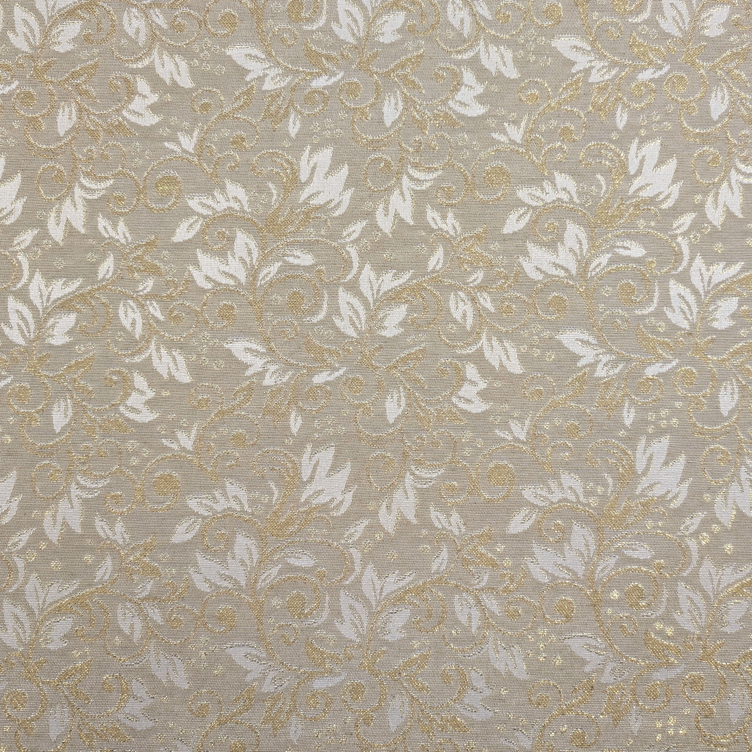 Jacquard Damask Beige Gold Lurex H 280 cm Image