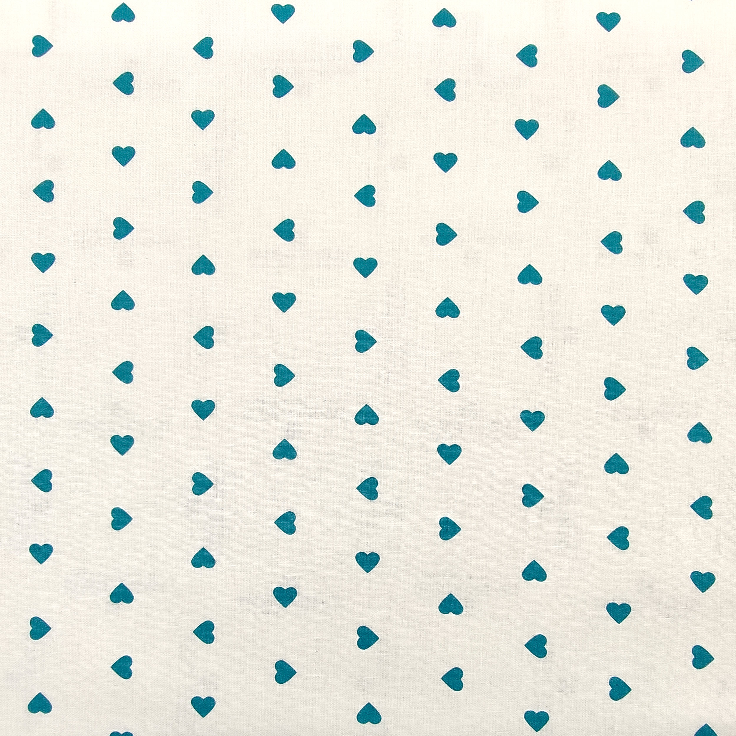 Tela de algodón Corazones Fondo blanco 2