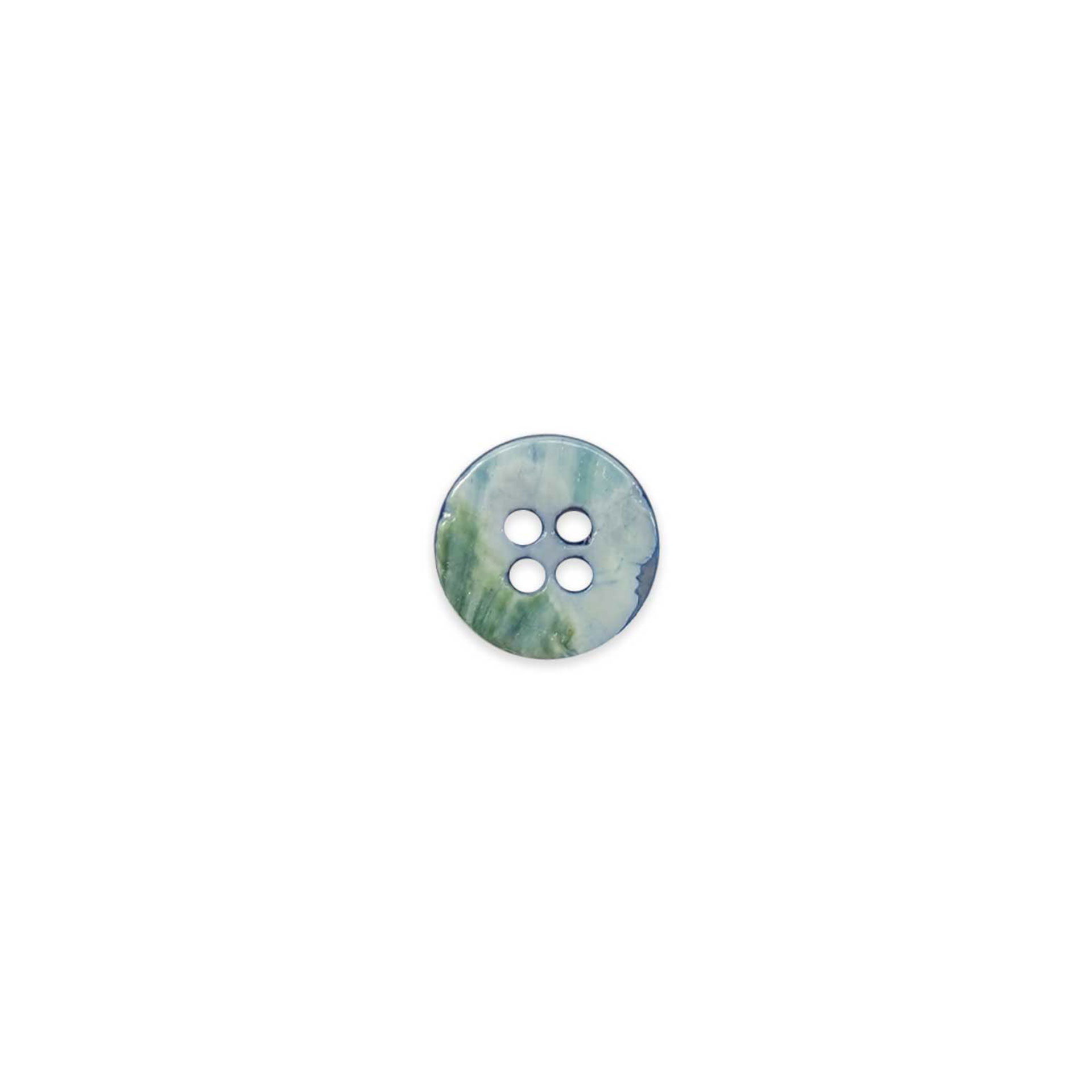 Mother-of-pearl button 4 holes Baby Blue Image