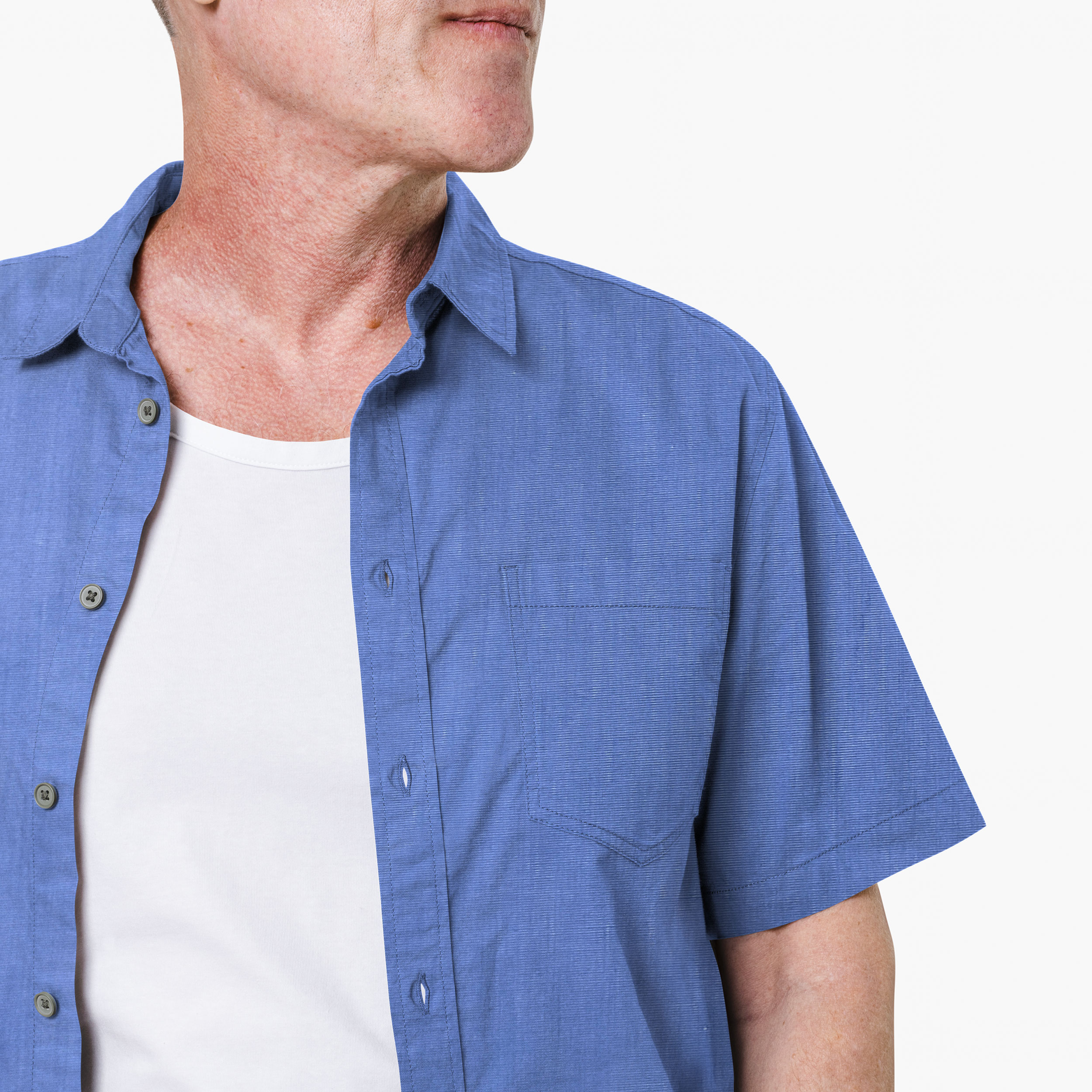 Tissu pour chemises spéciales Bleu clair Image