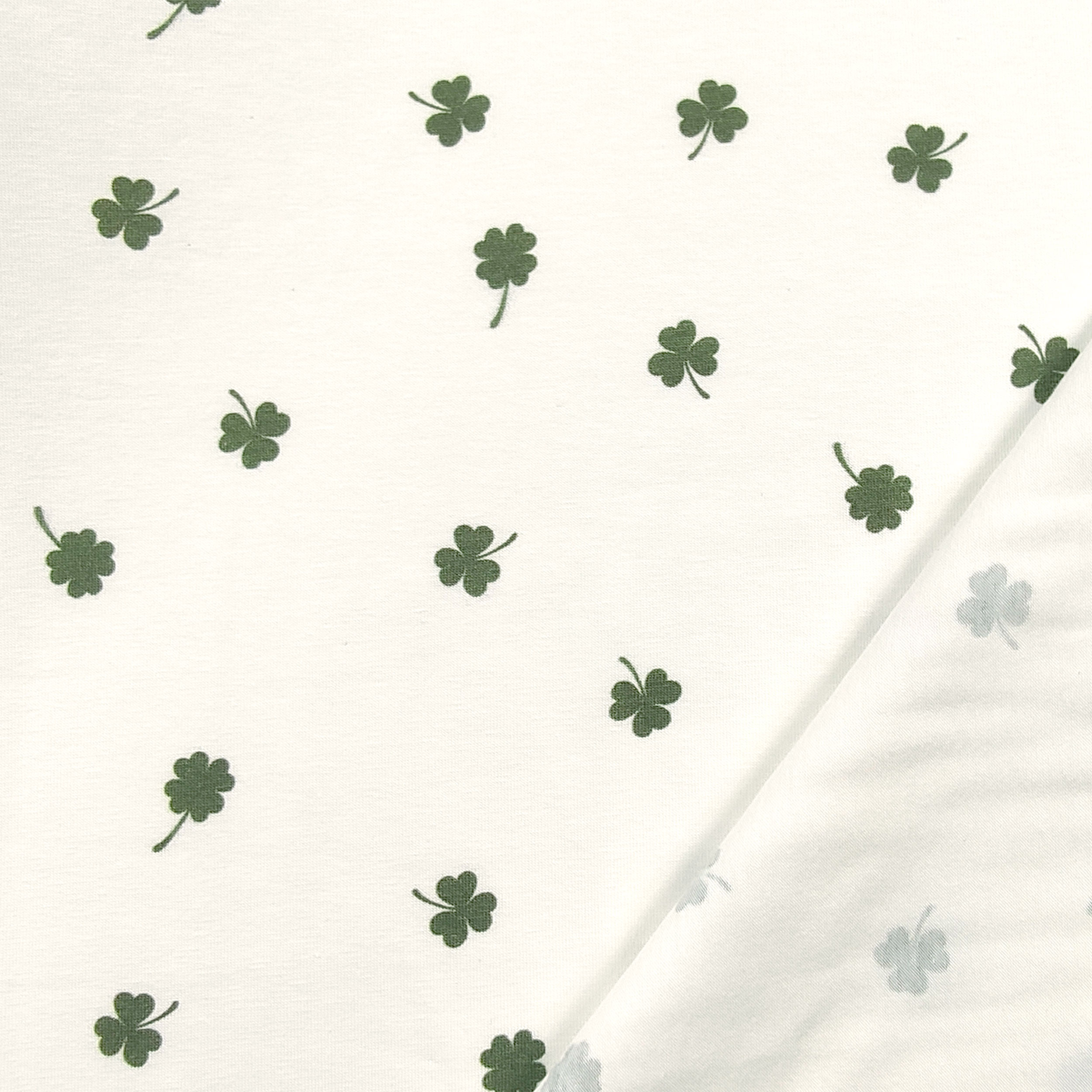 Jersey Cotton Clover Pattern Image