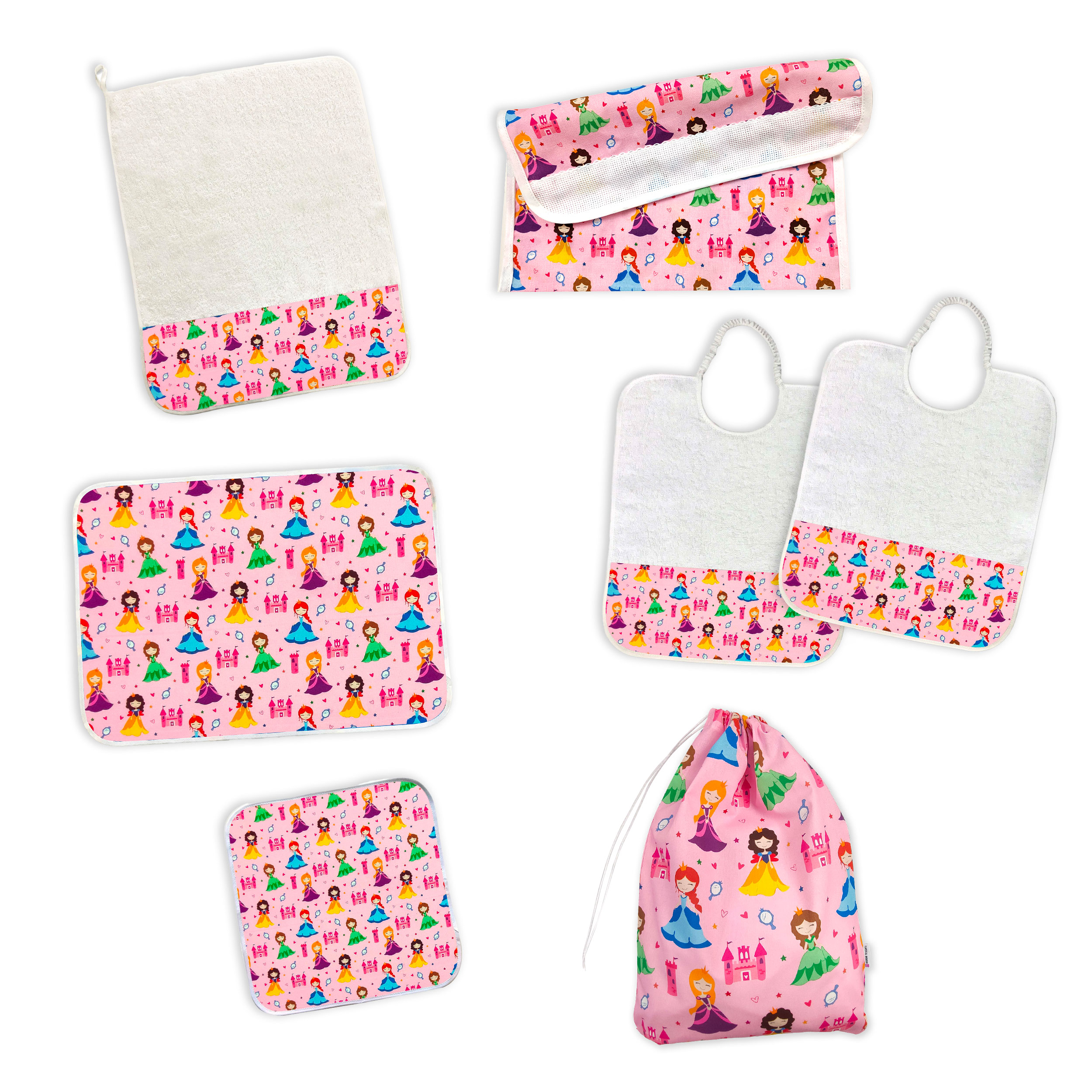 Kinderzimmer Set Prinzessinnen Rosa Hintergrund