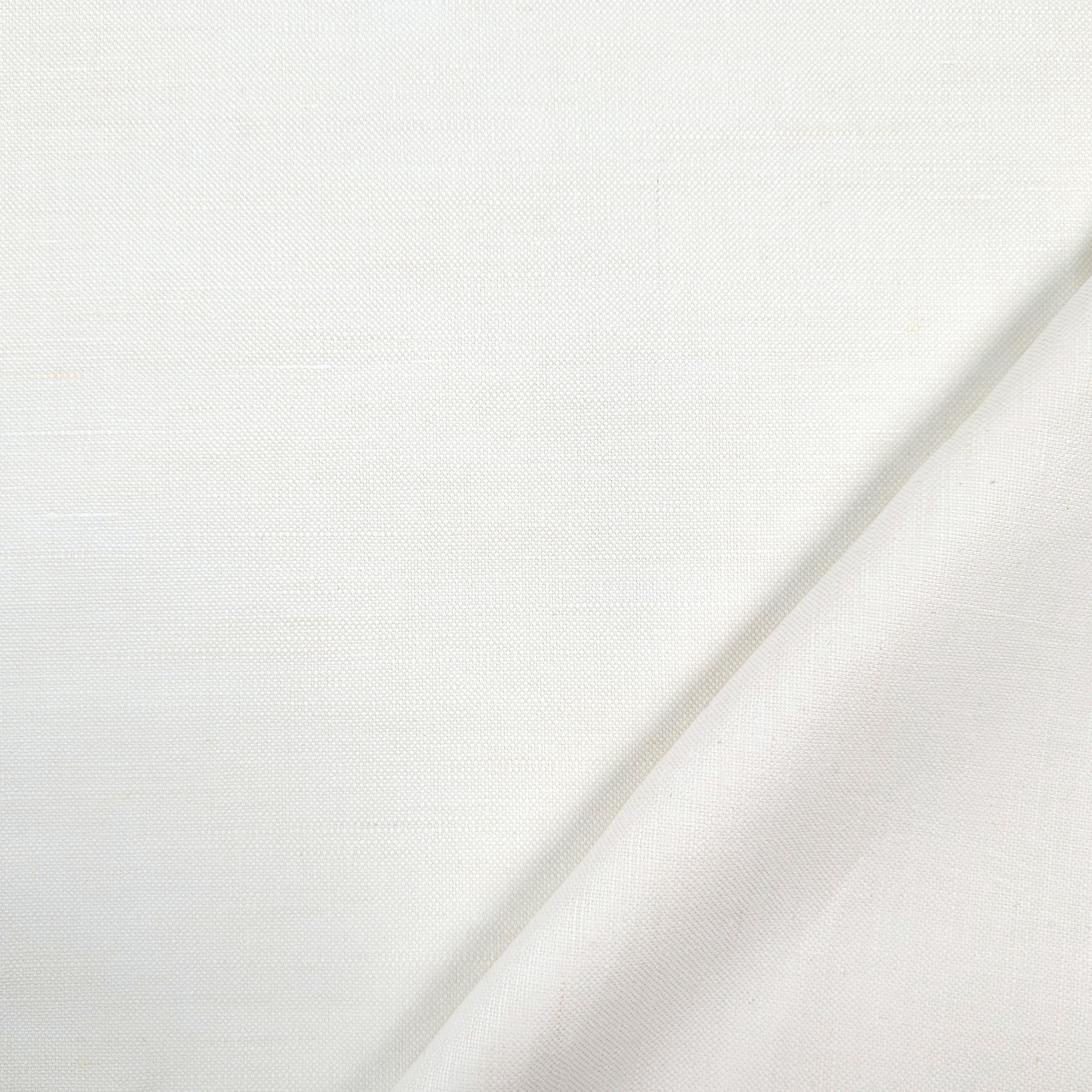 Pure Linen Fabric White Italy Image