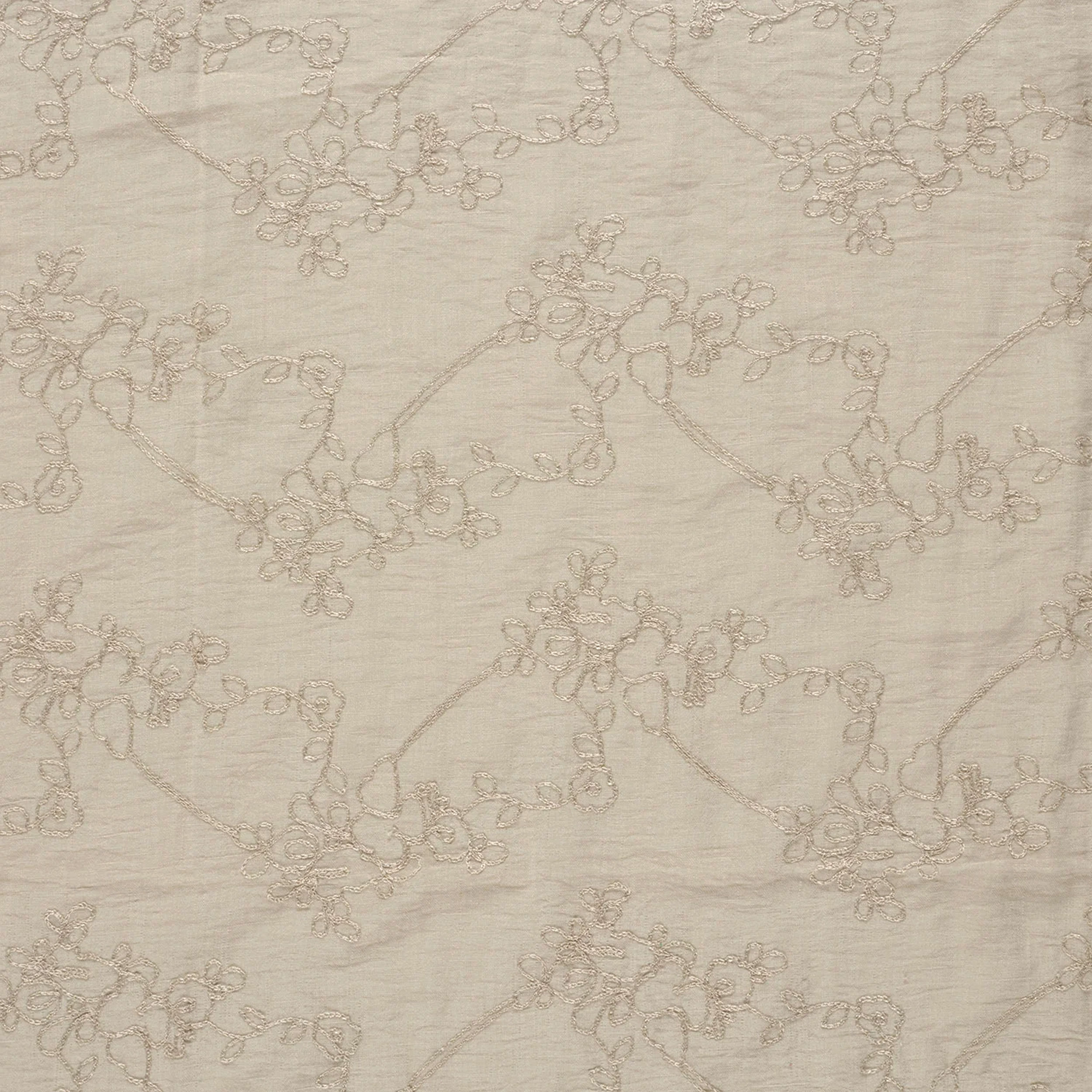 Embroidered Linen Blend Beige Image