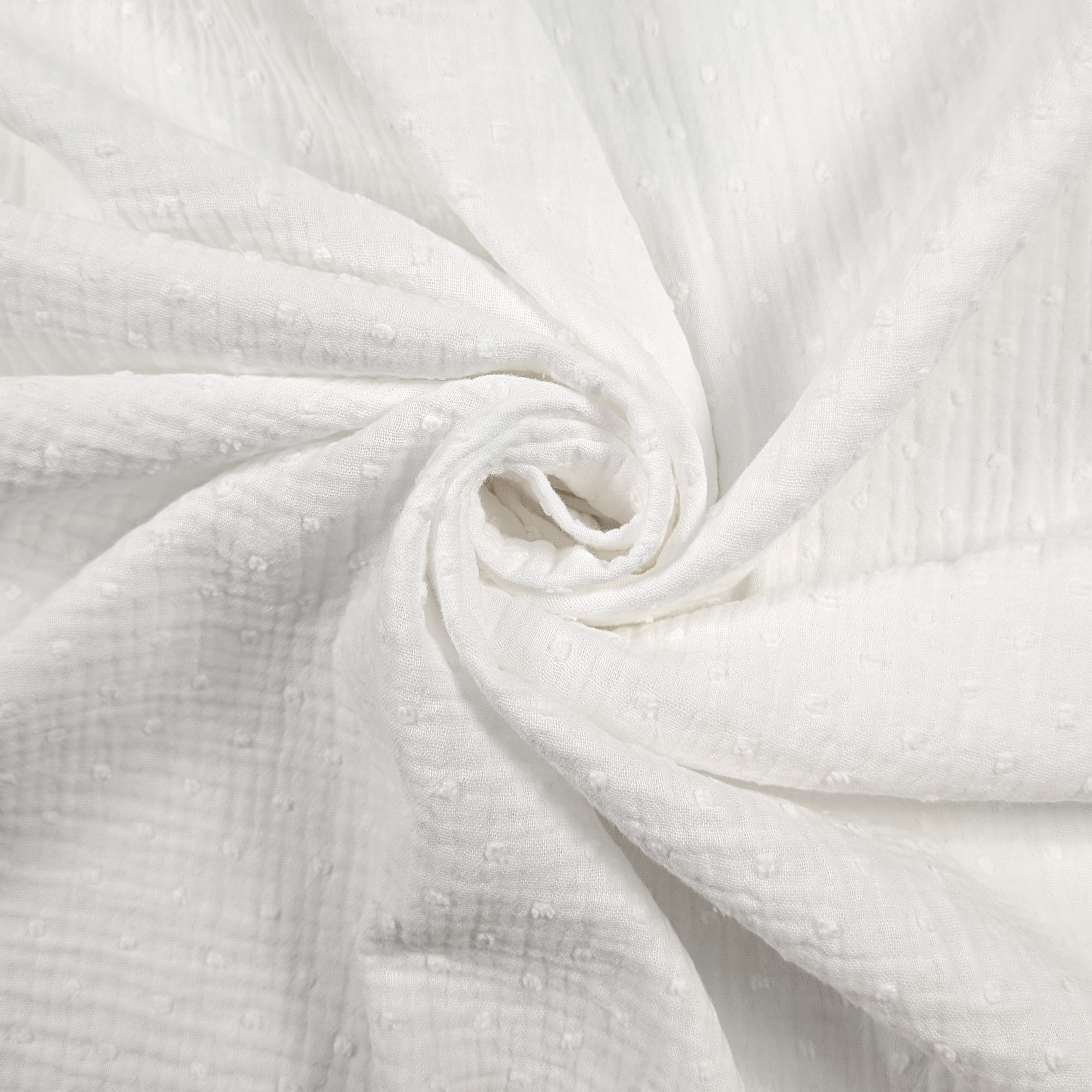 Plumetis White Cotton Muslin Image