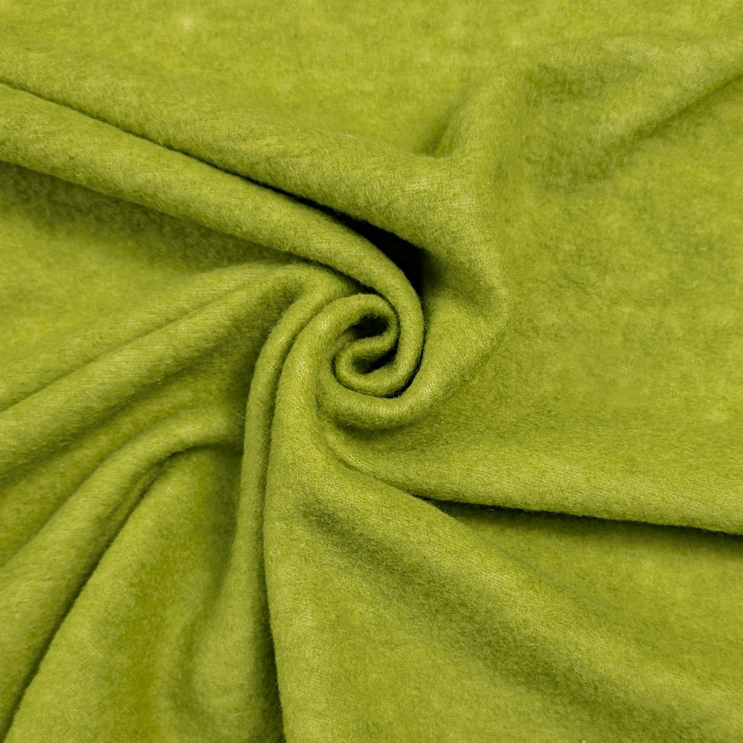 Acid Green Dyed Mixed Wool Coat Image
