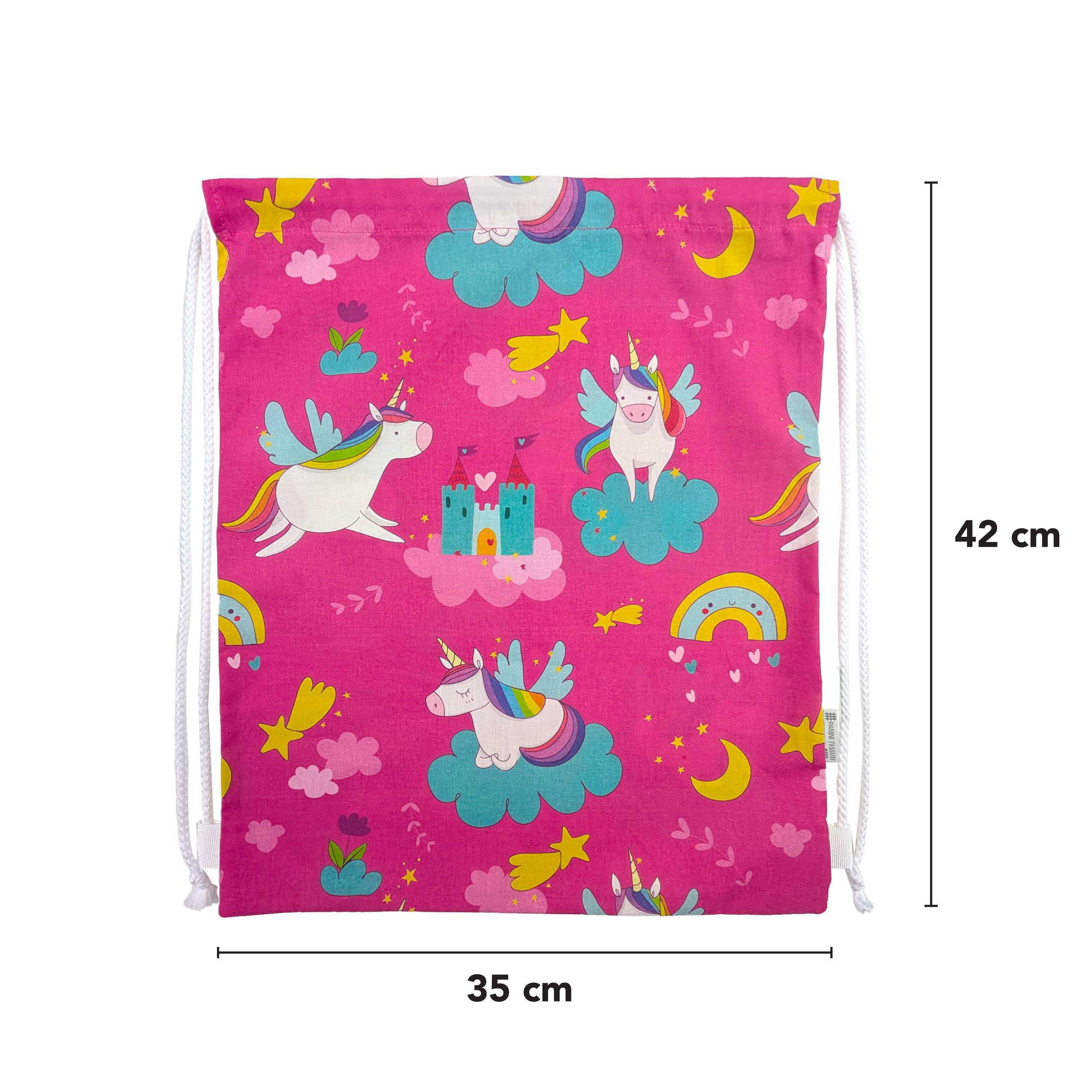 Sac à dos pour jardin d'enfants Licornes et châteaux Image