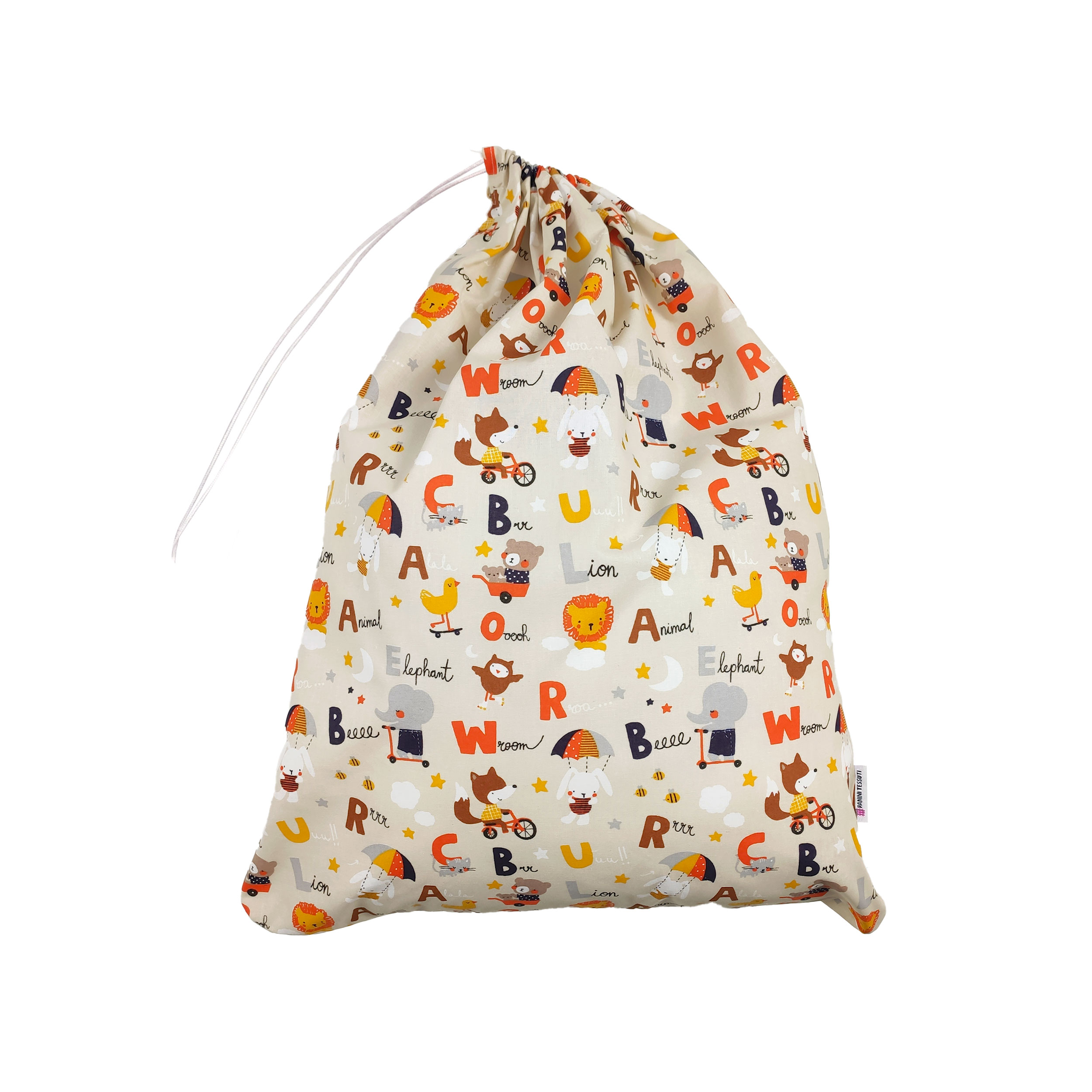 Sac de jardin d'enfants Animaux et lettres