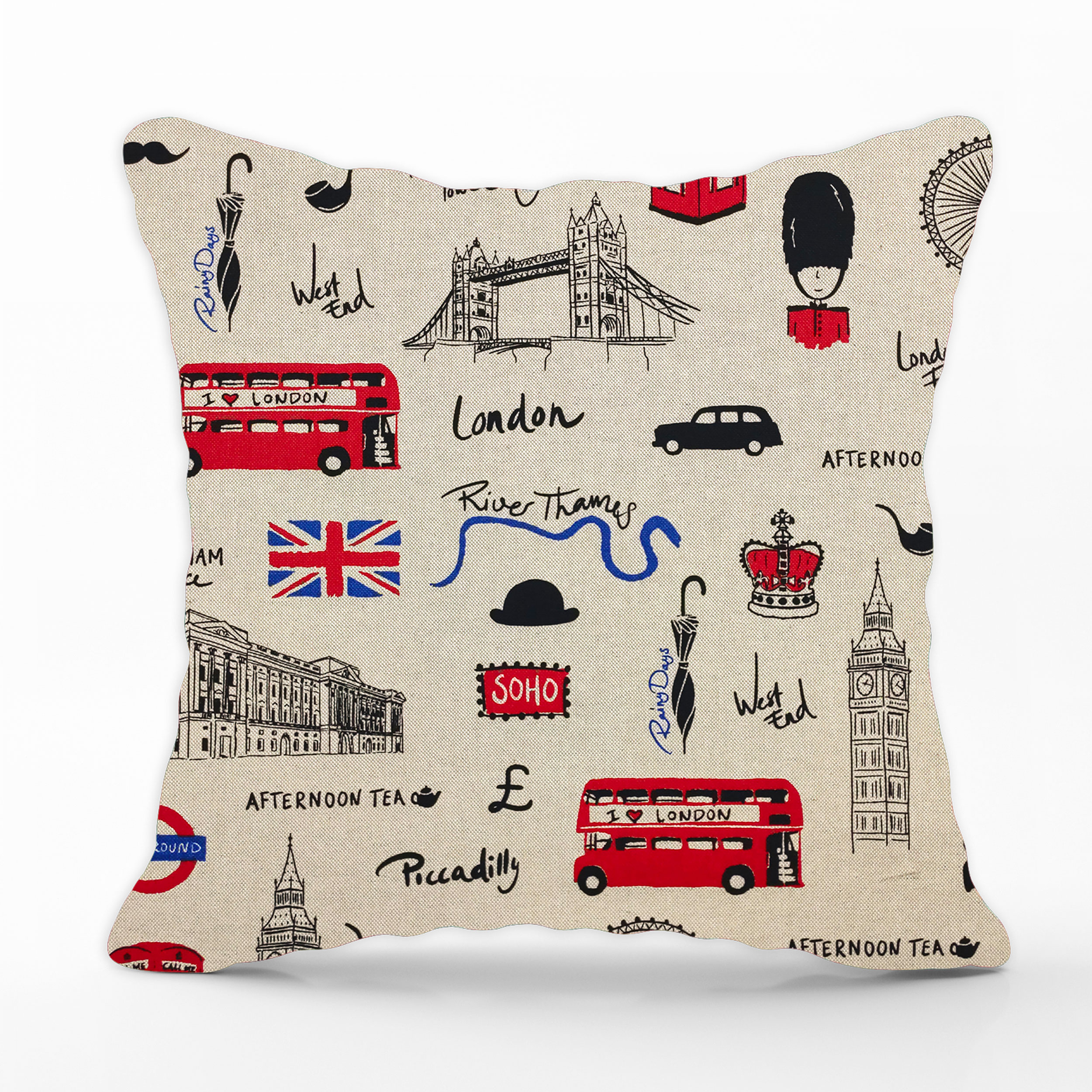 Coussin Londres - Taie d'oreiller