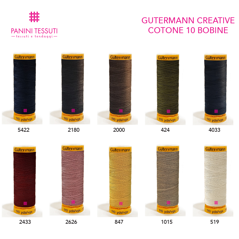 Gutermann Cotton Creative Basic 10 bobines