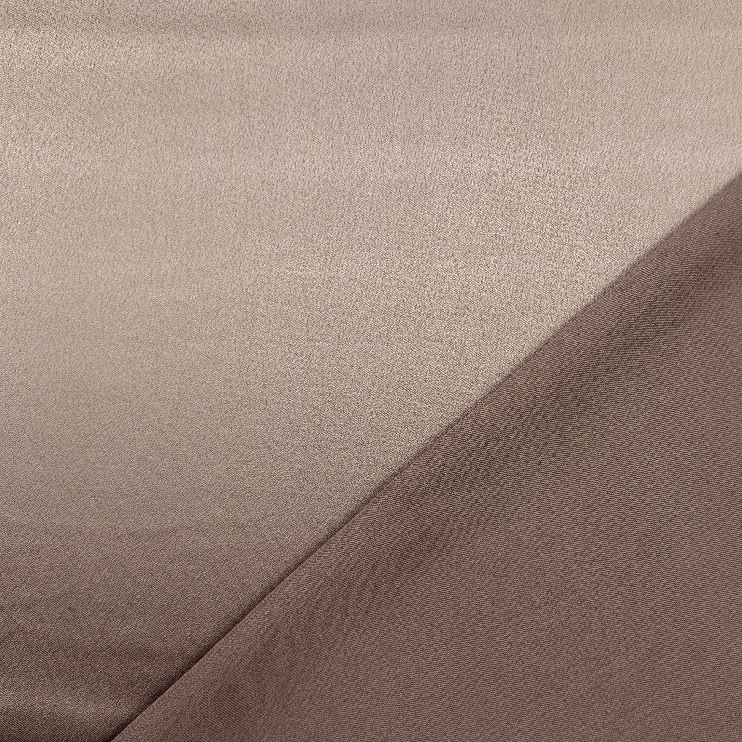 Satin Cady Viskose Seide Dunkel Puder