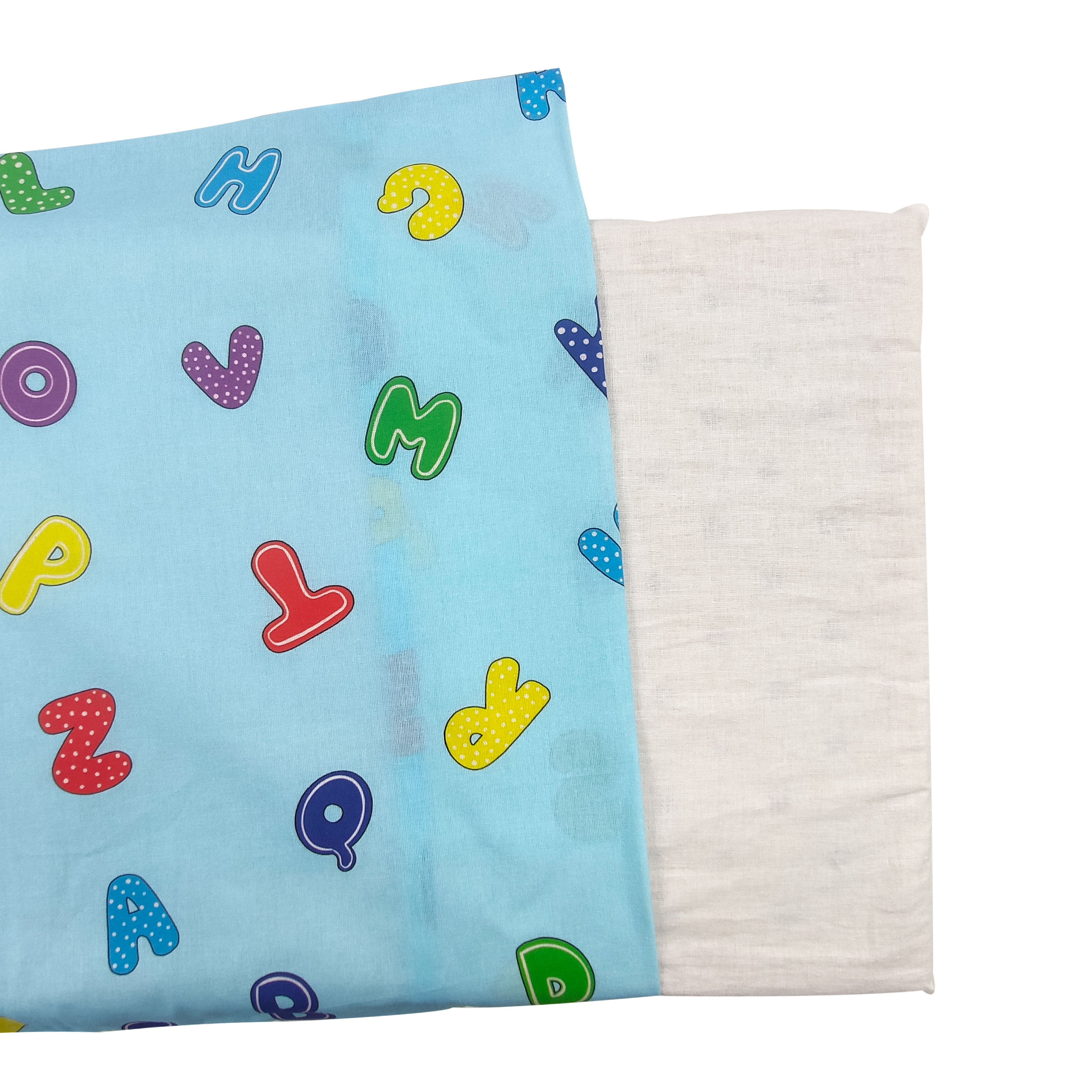Taie d'oreiller Alphabet Background Light Blue