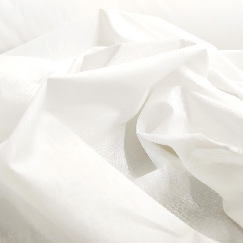 Tissu découpé 100% coton pour motifs blanc 150x150 cm Image