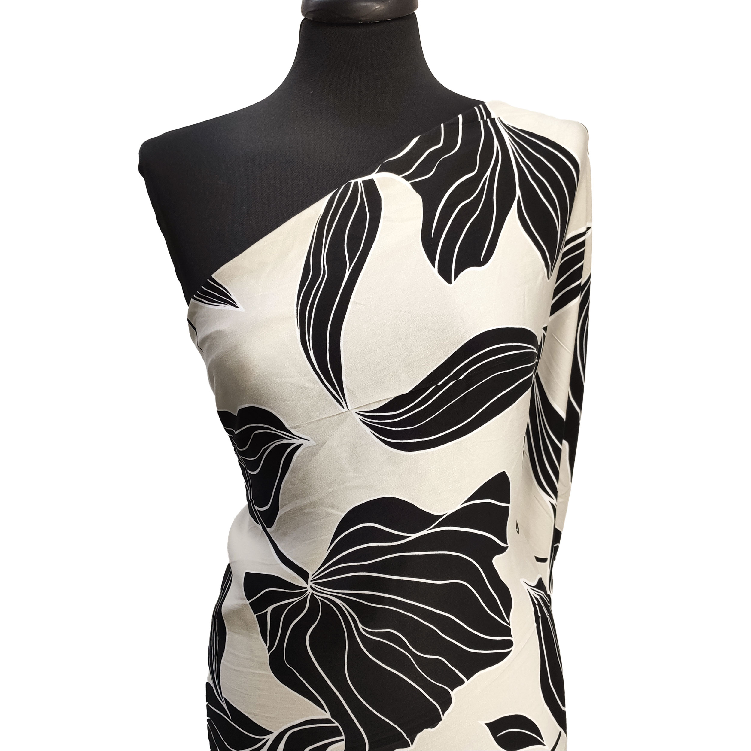 Viskose Floral Fantasy Beige Hintergrund