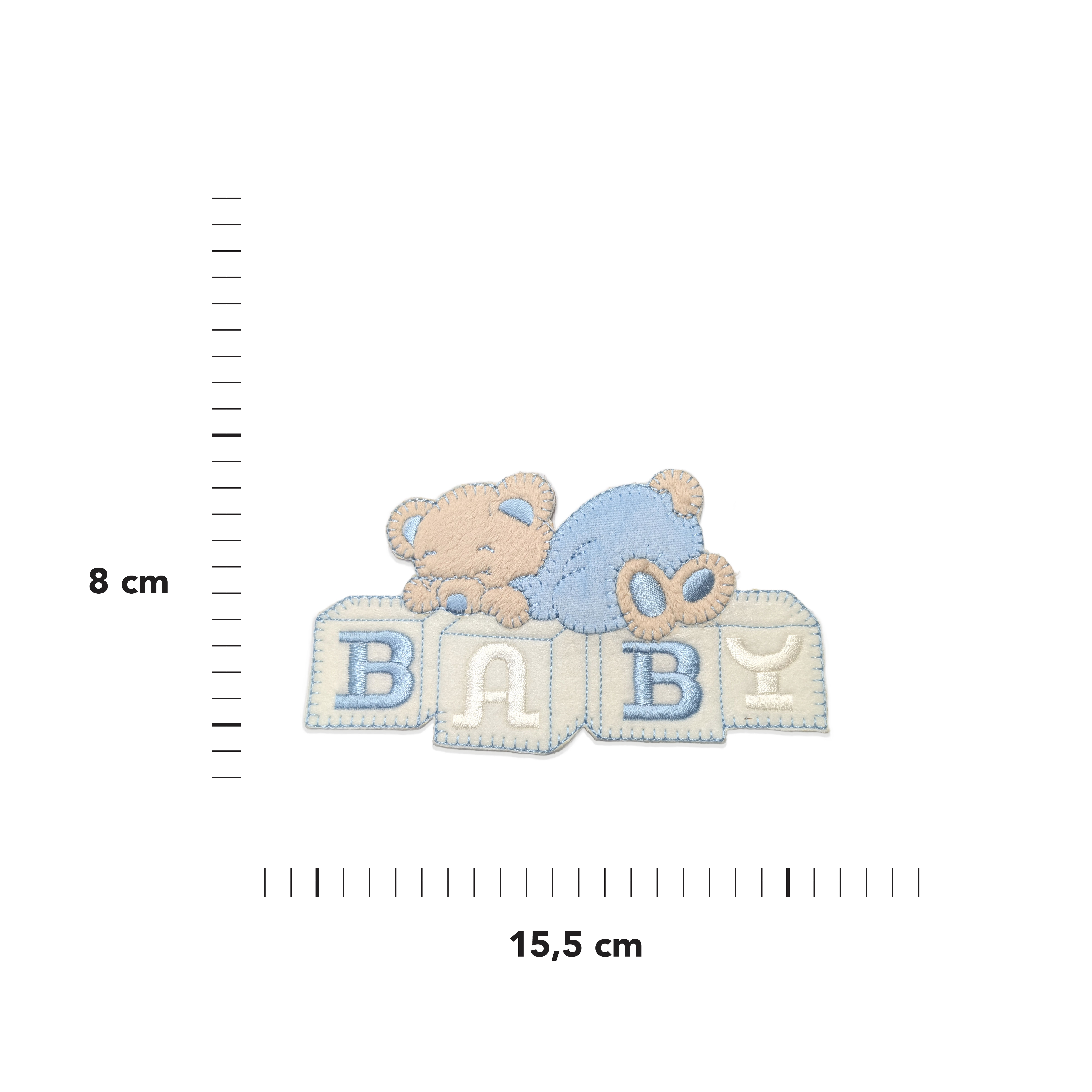 Thermoadhesive application Sleepy Bear with Baby Script Image
