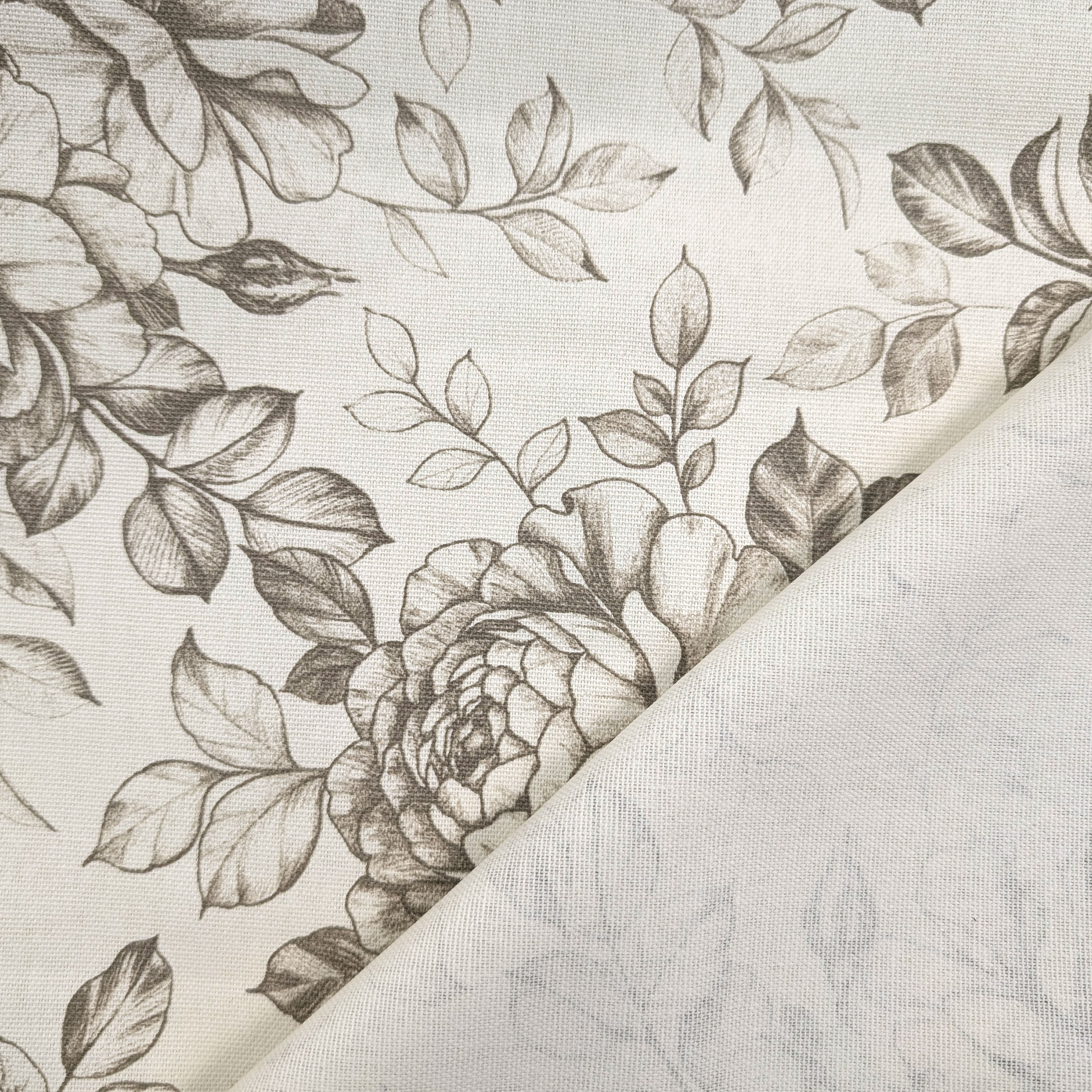 Panama Pure Cotton Floral Turtledove Image