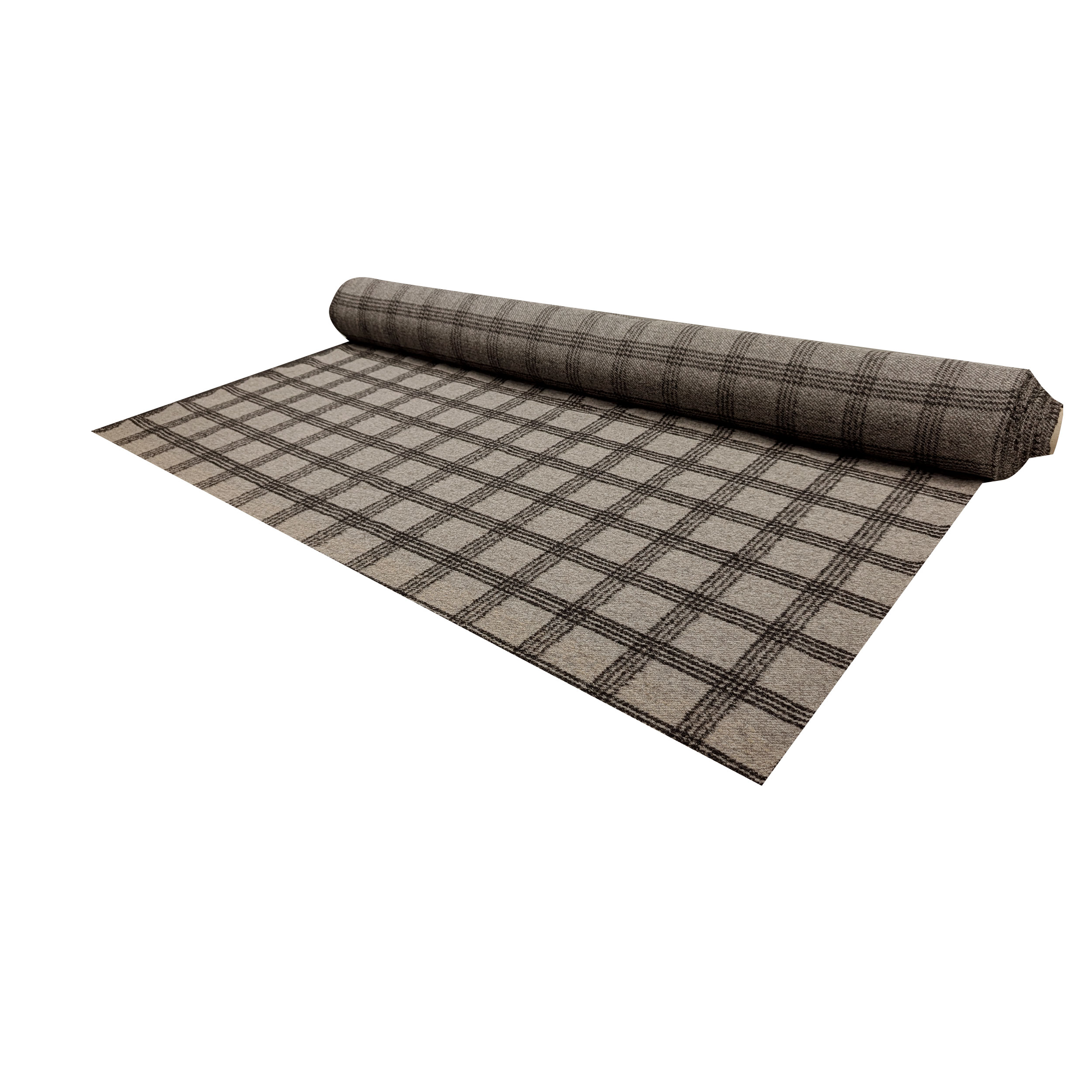 Black Tartan Boiled Wool Melange Background Image