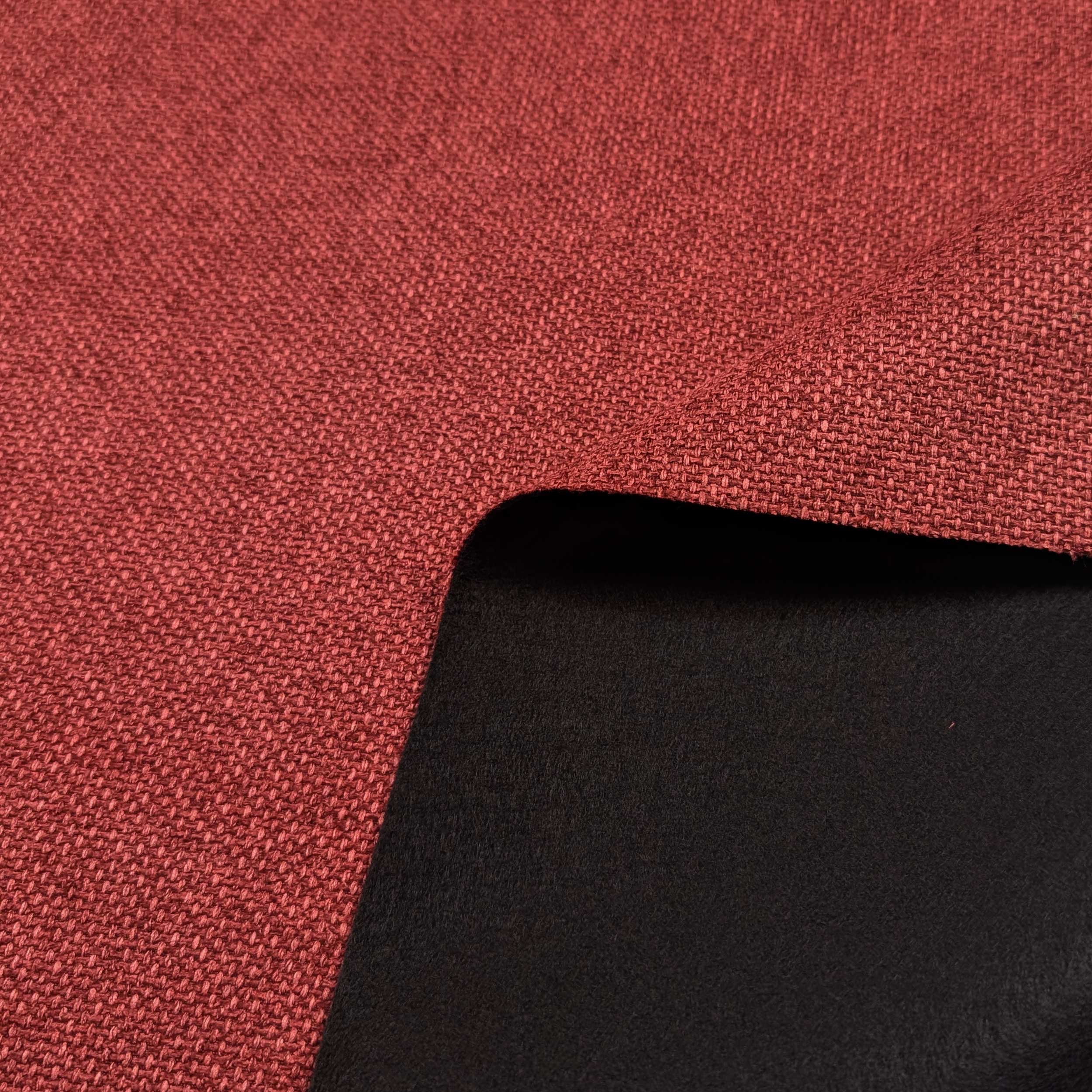 Red Melange Weave Fabric Image