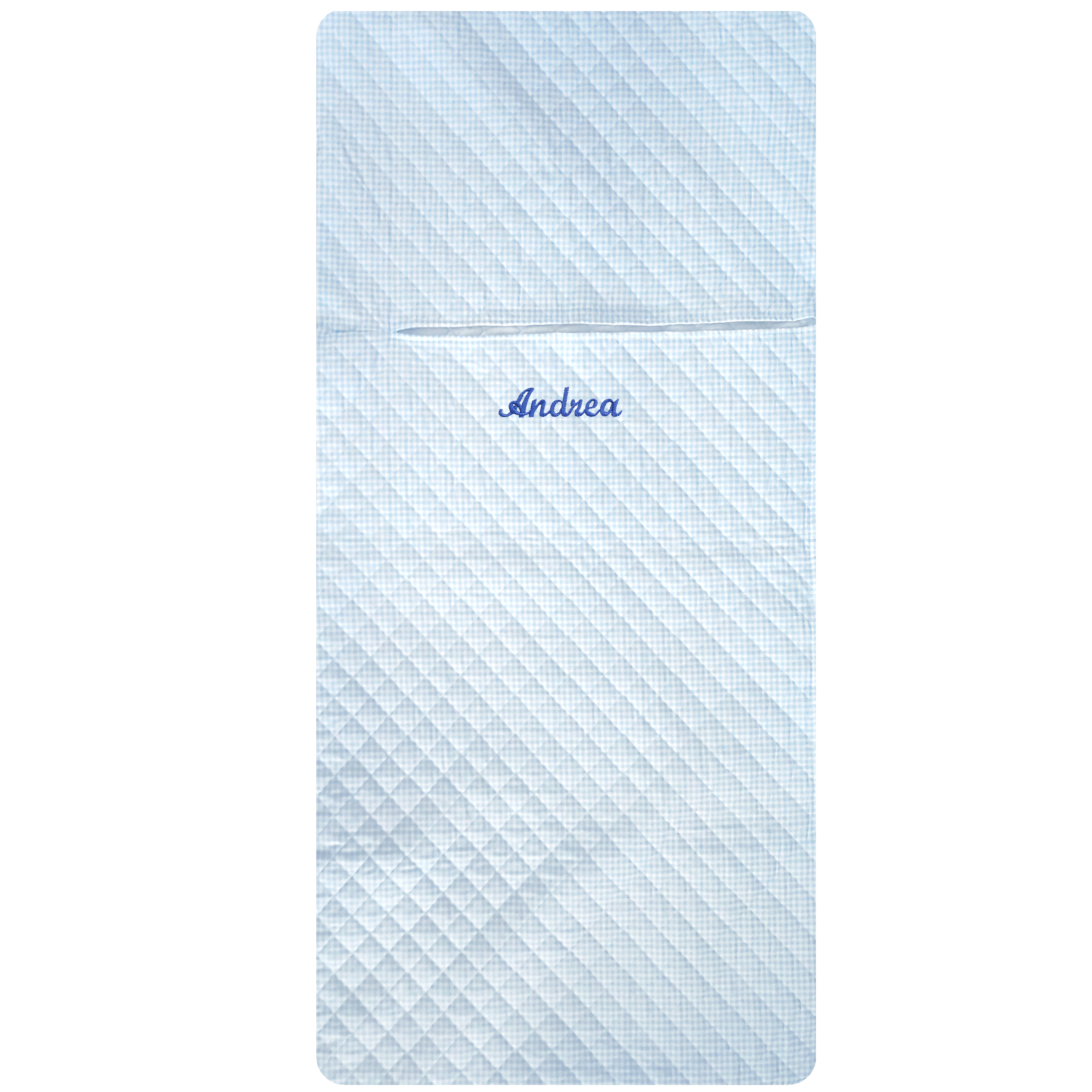 Sac de couchage carré bleu clair