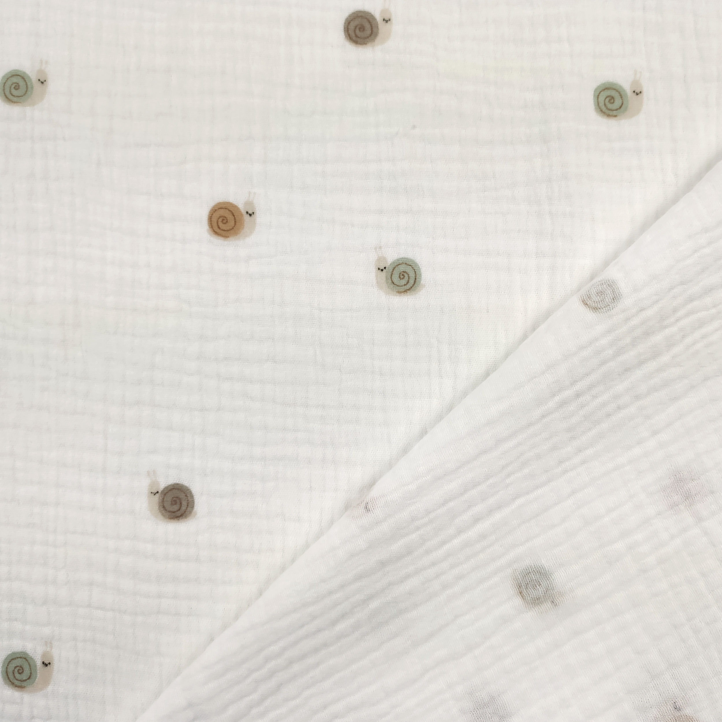 Cotton Muslin Snails