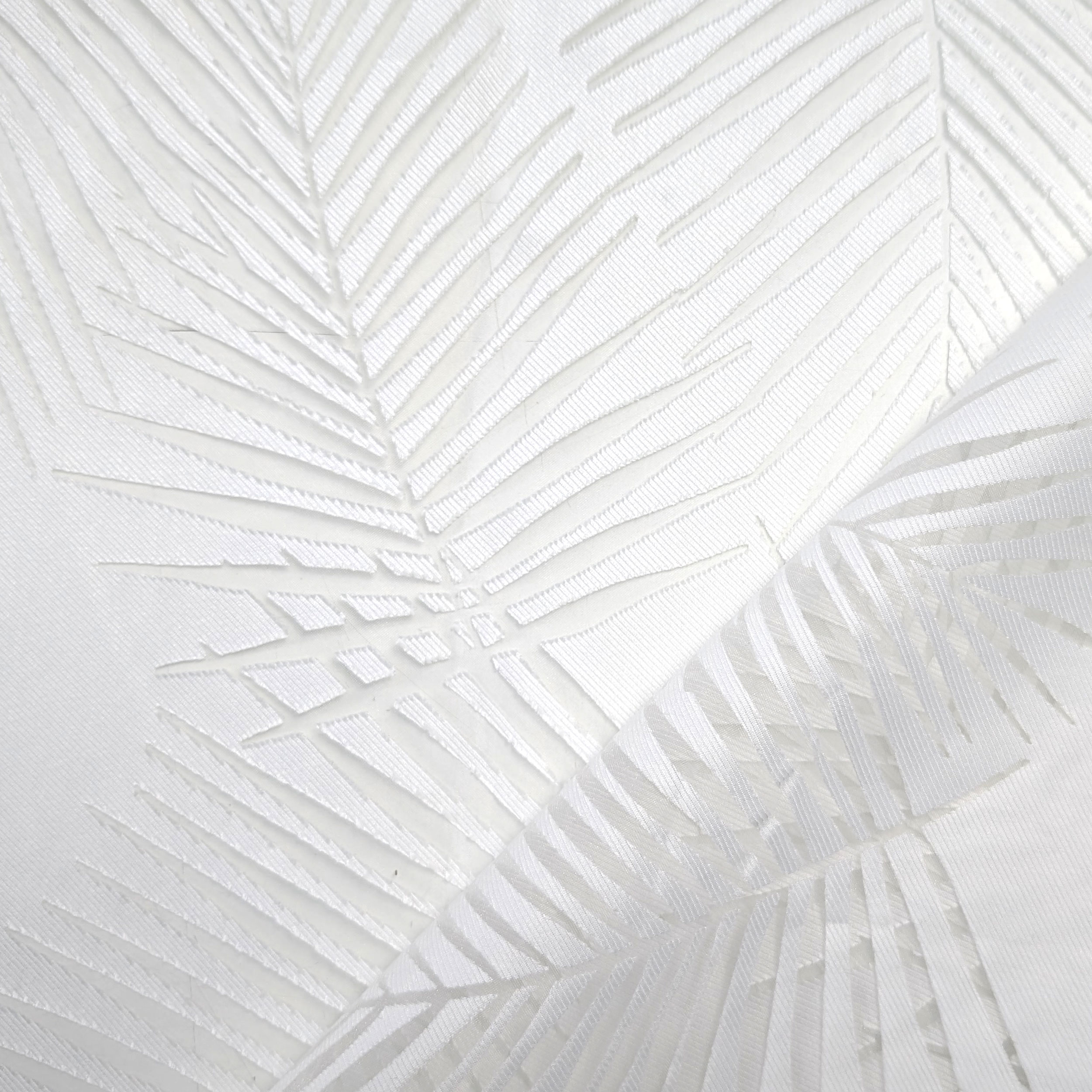 Devorè Curtain Fabric Fern White Image