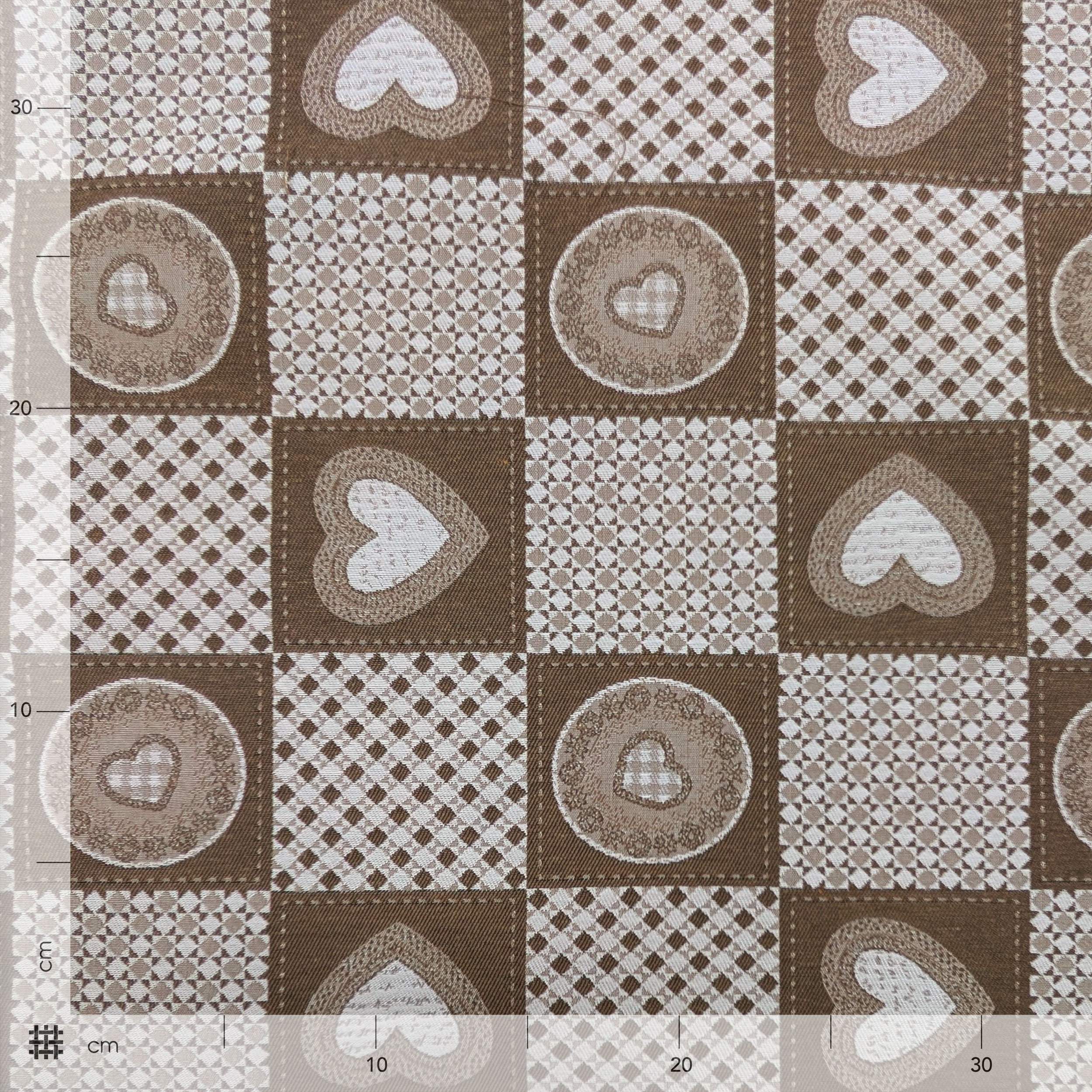 Jacquard Double Fantasy Tile Hearts Image