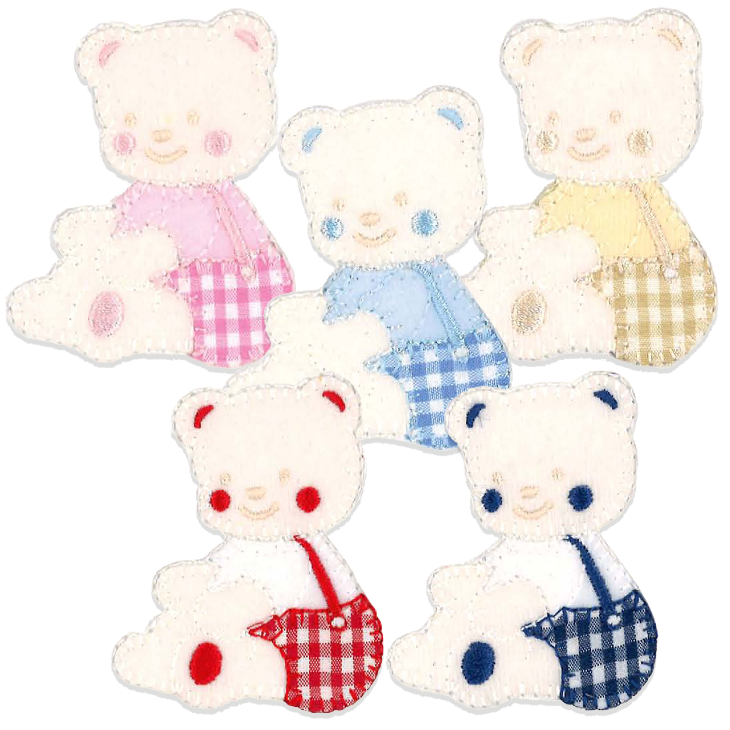 Bear Applique with Large Dungaree Image