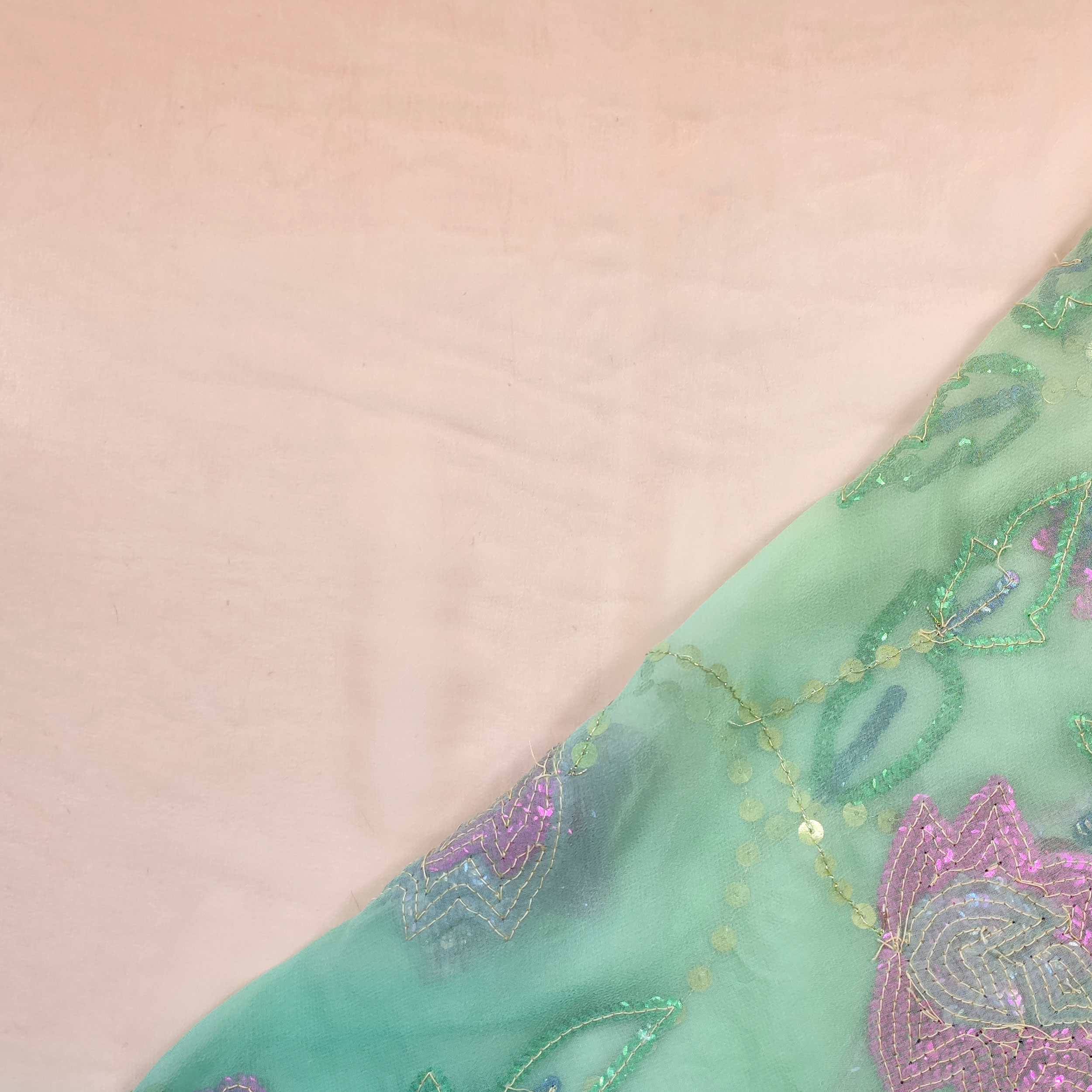 Georgette Pure Silk Embroidered Fashion