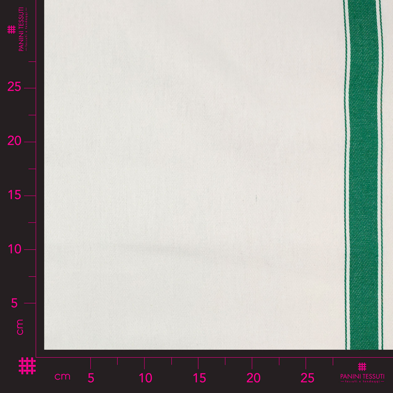 Tissu pour essuie-tout double bord large vert Image