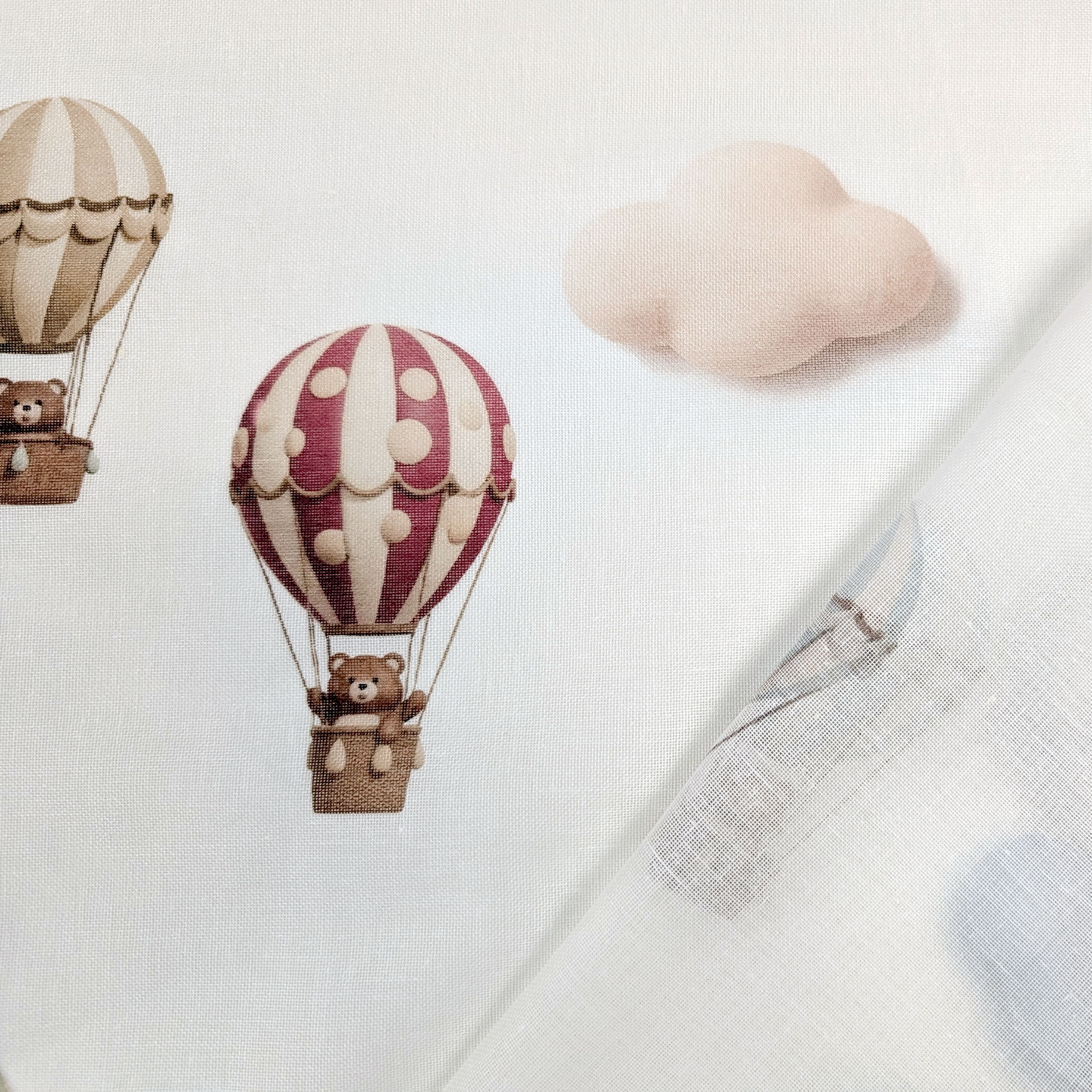 Tent Fabric Balloons and Bears Image