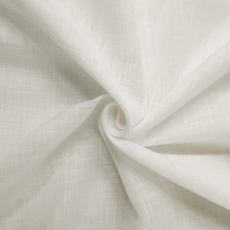 Stoffreste Gemischtes Leinen Vorhang Elfenbein 100x320 cm Image
