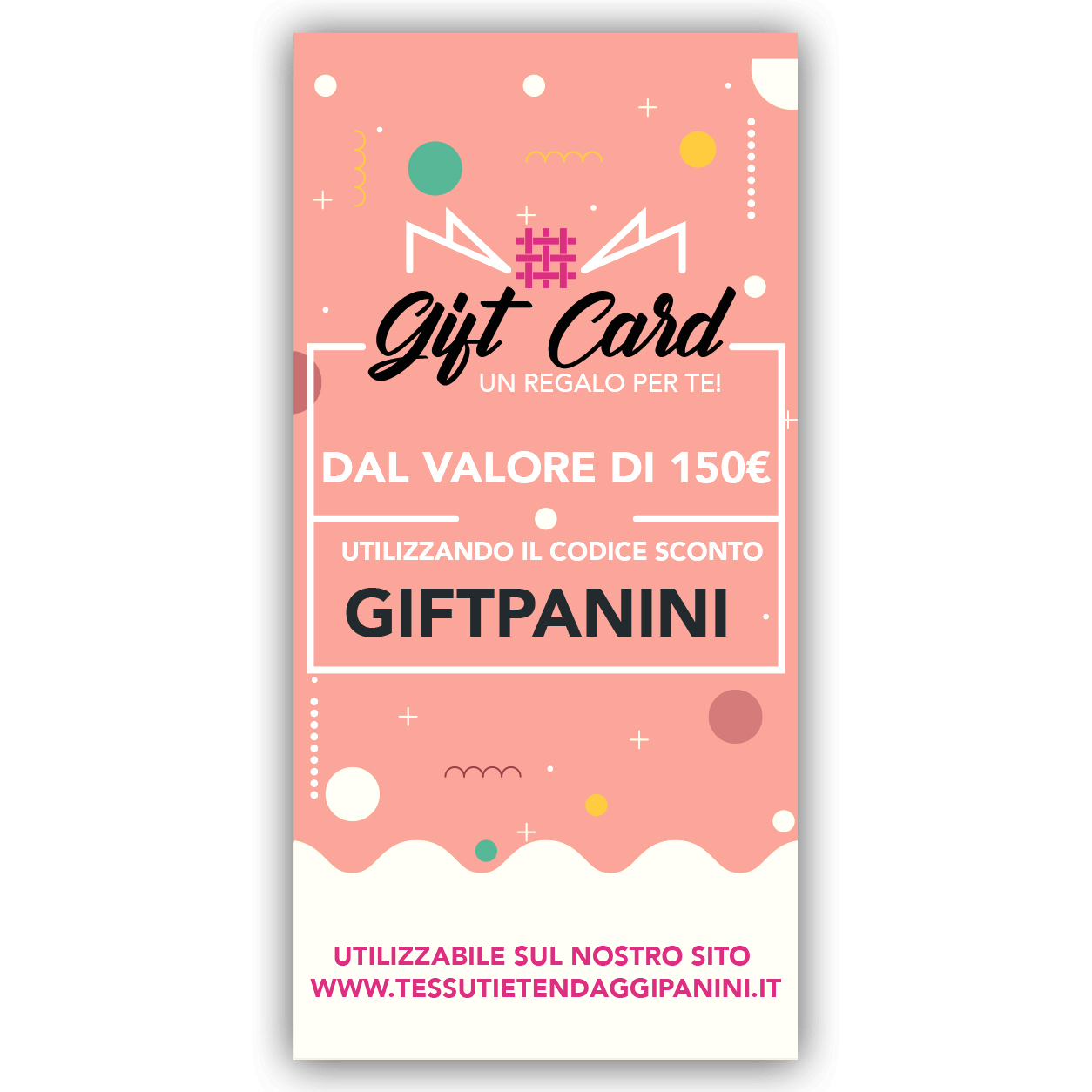 Carte cadeau 150€ Panini Fabrics