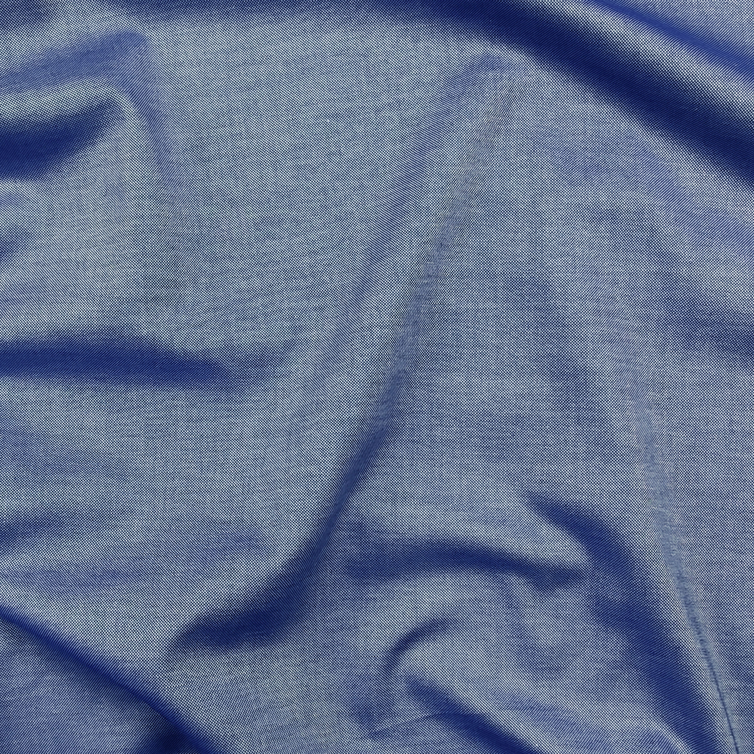 Baumwollhemd Lux Yarn Dyed Blau