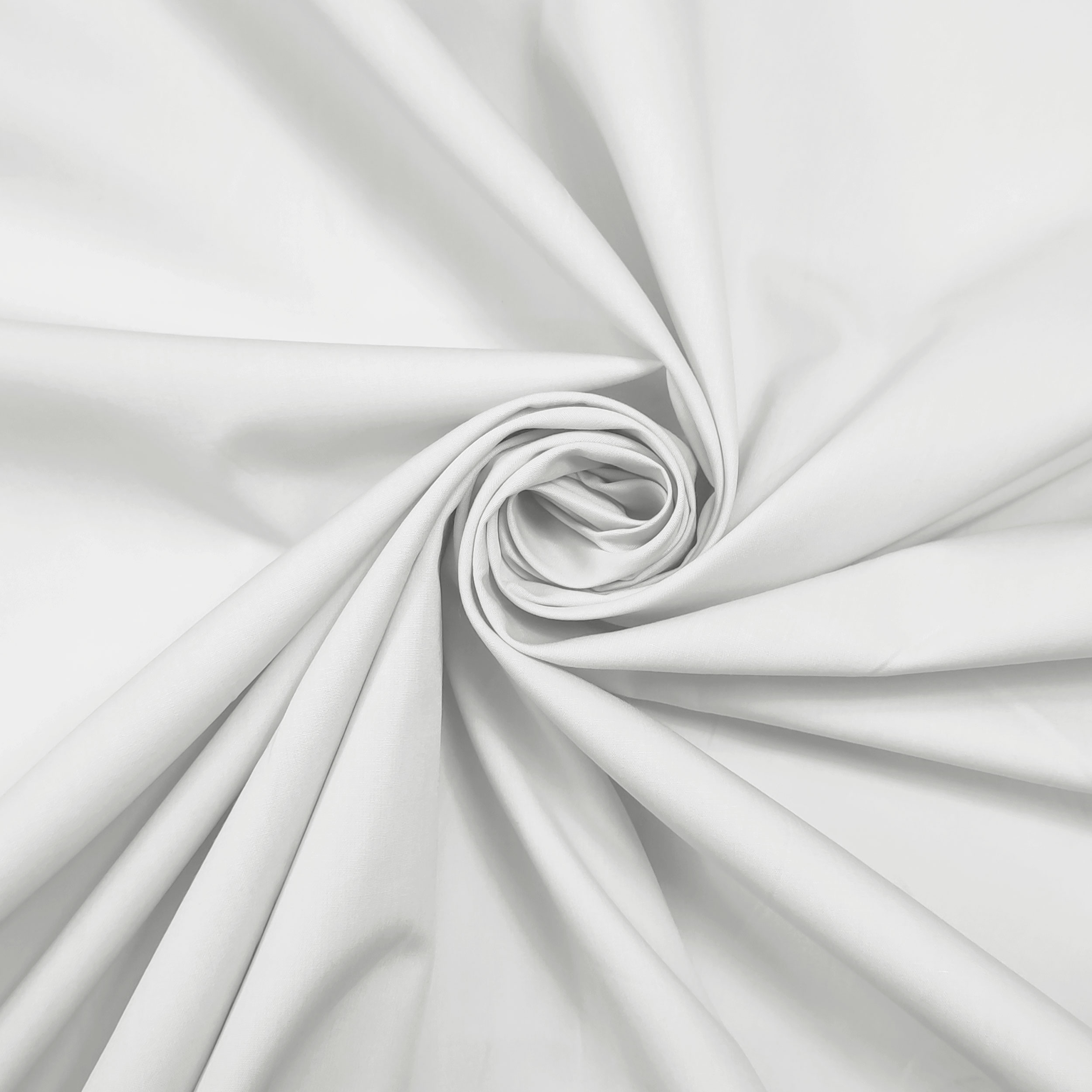 White Organic Cotton Fabric Remnant, 150x140 cm Image