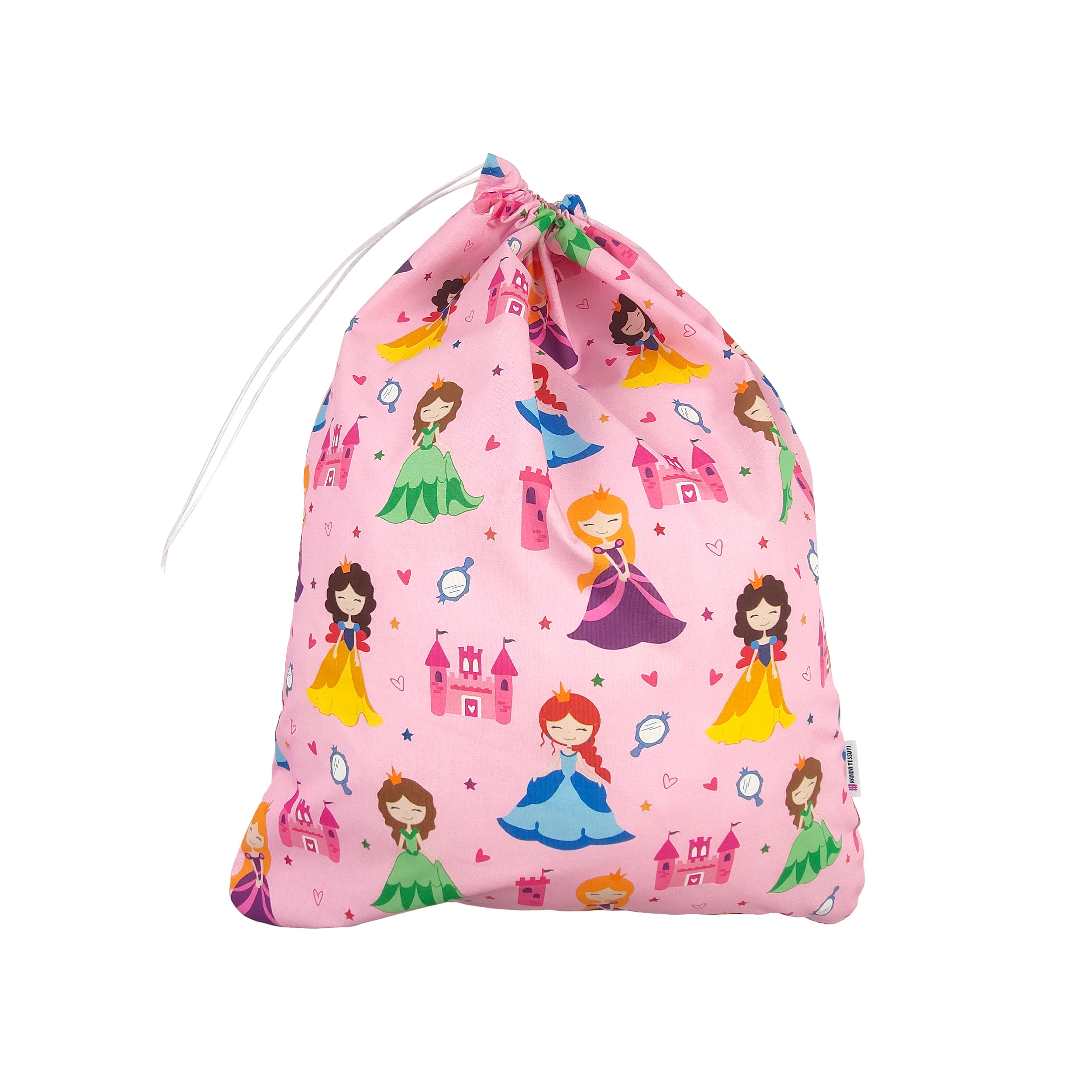 Sac à langer Princesses Fond rose