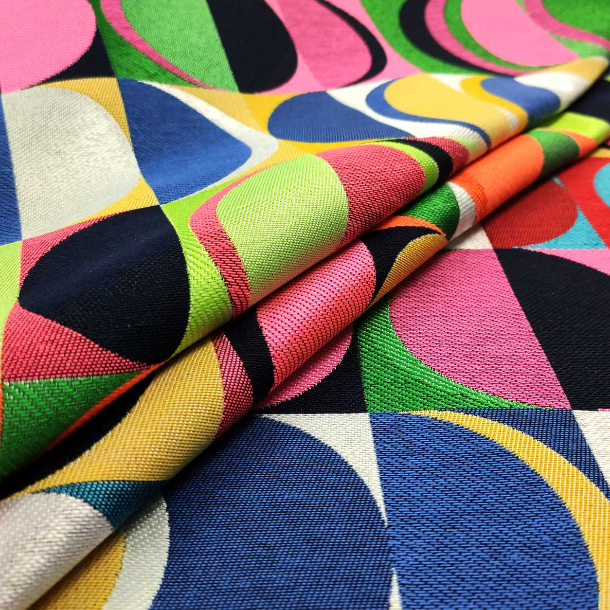 Tela Pop Art Gobelin con tonos fluorescentes