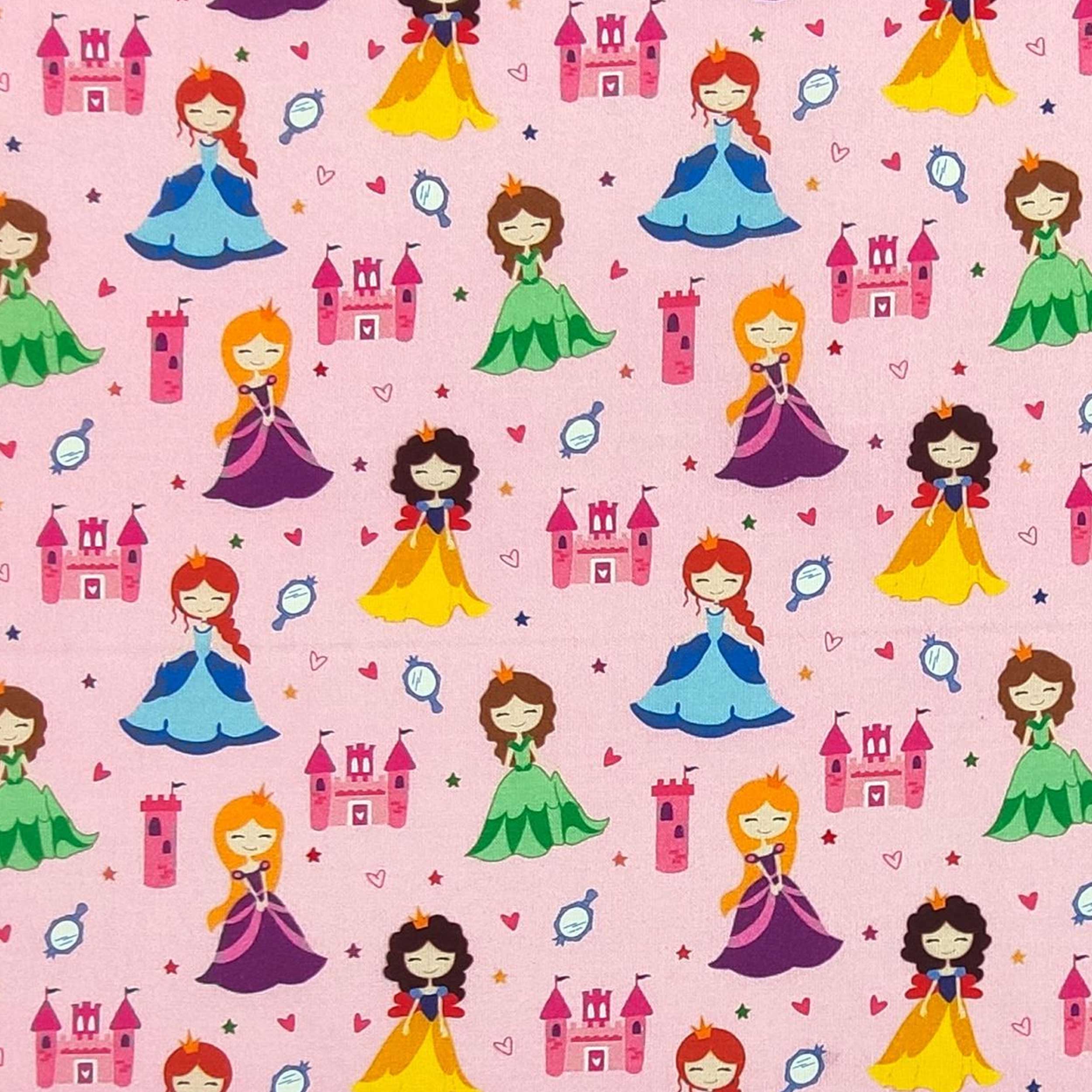 Sheet Princesses Pink Background Image