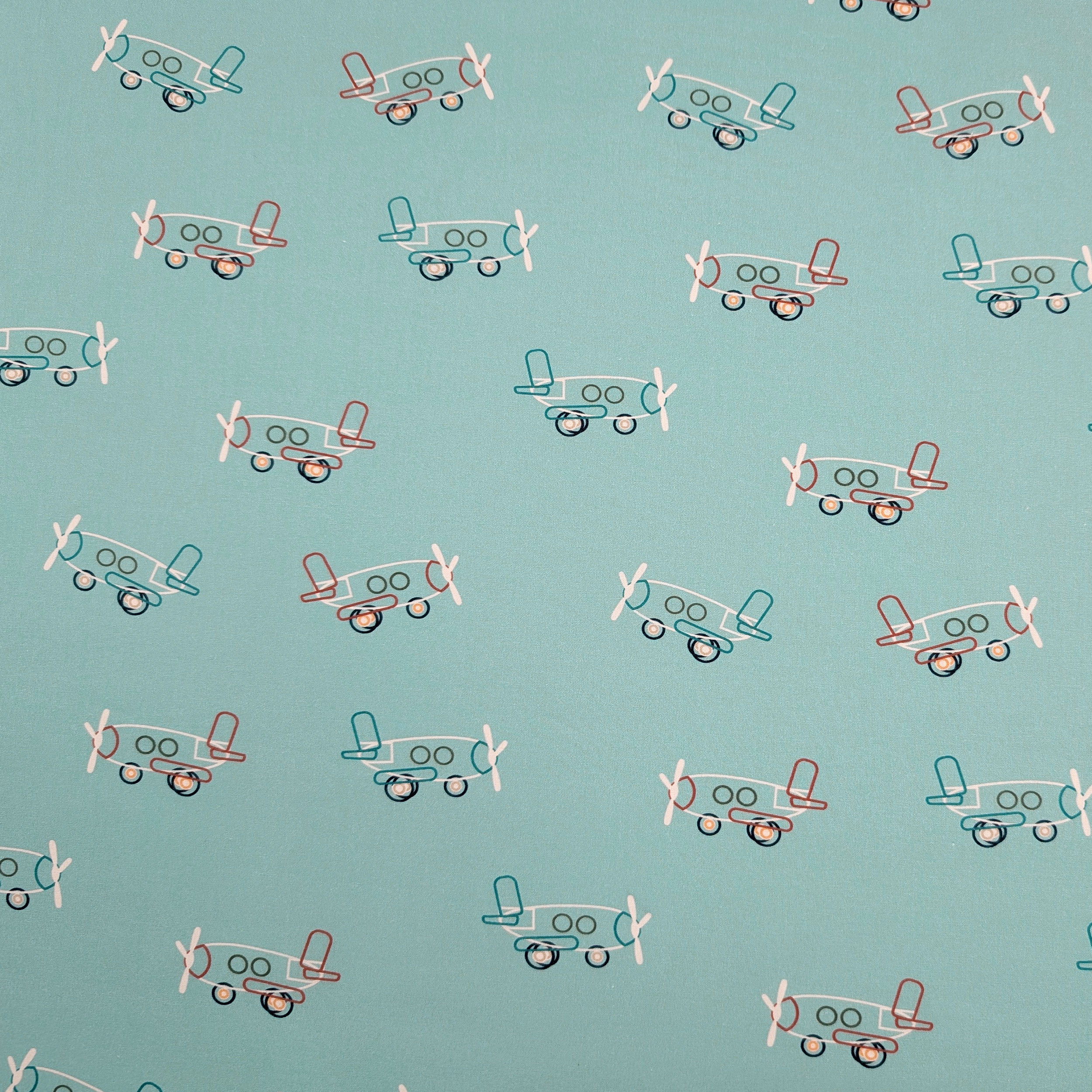 Poplin Cotton Airplanes Image