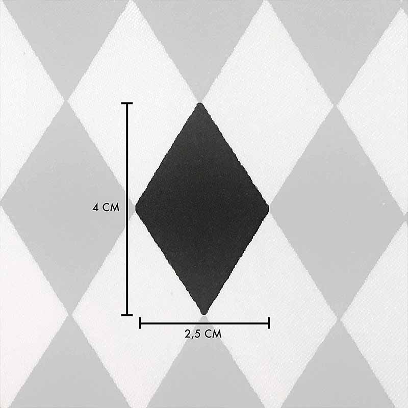 Black and White Harlequin Satin Image