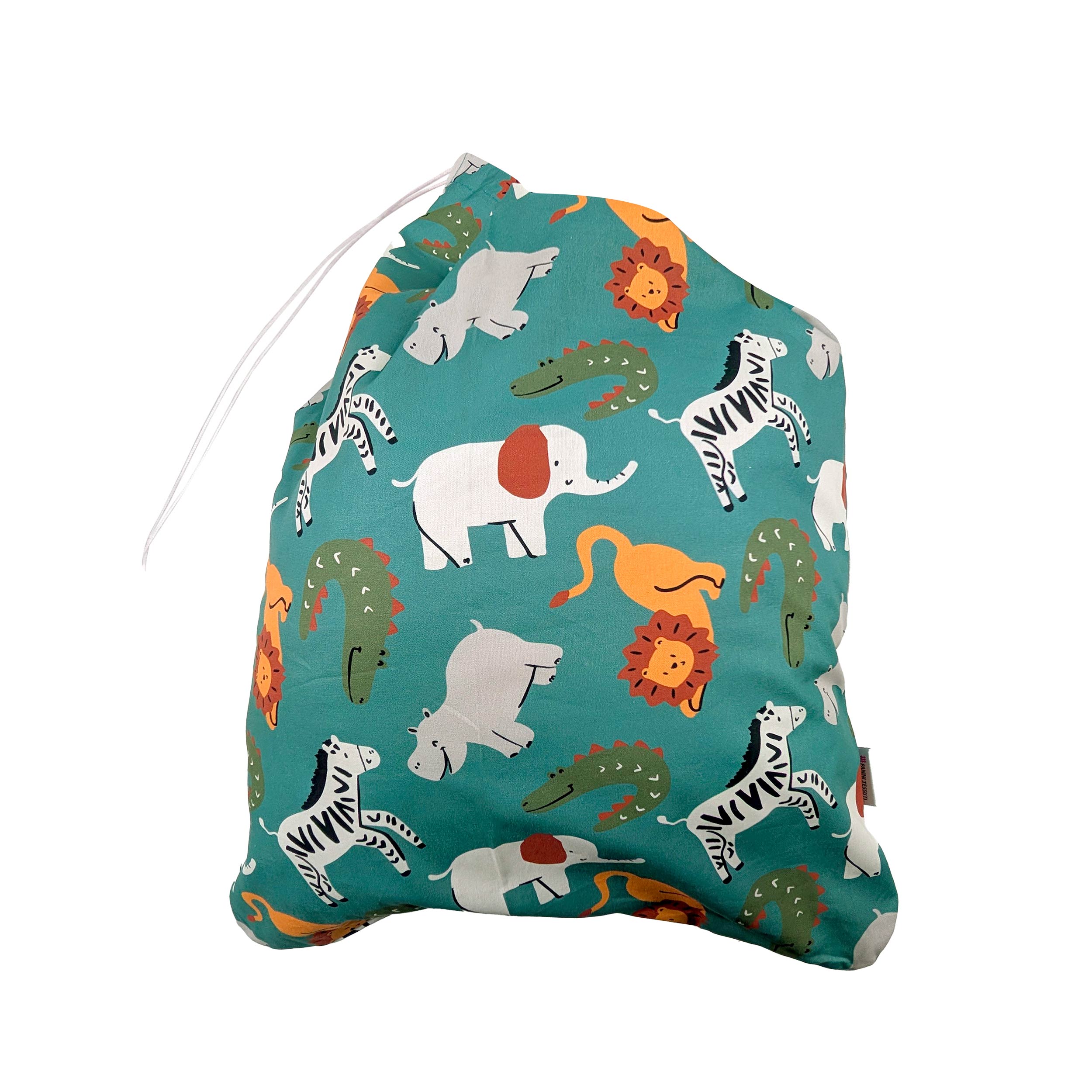 Savannah Animals Nursery Bag Green Background Image