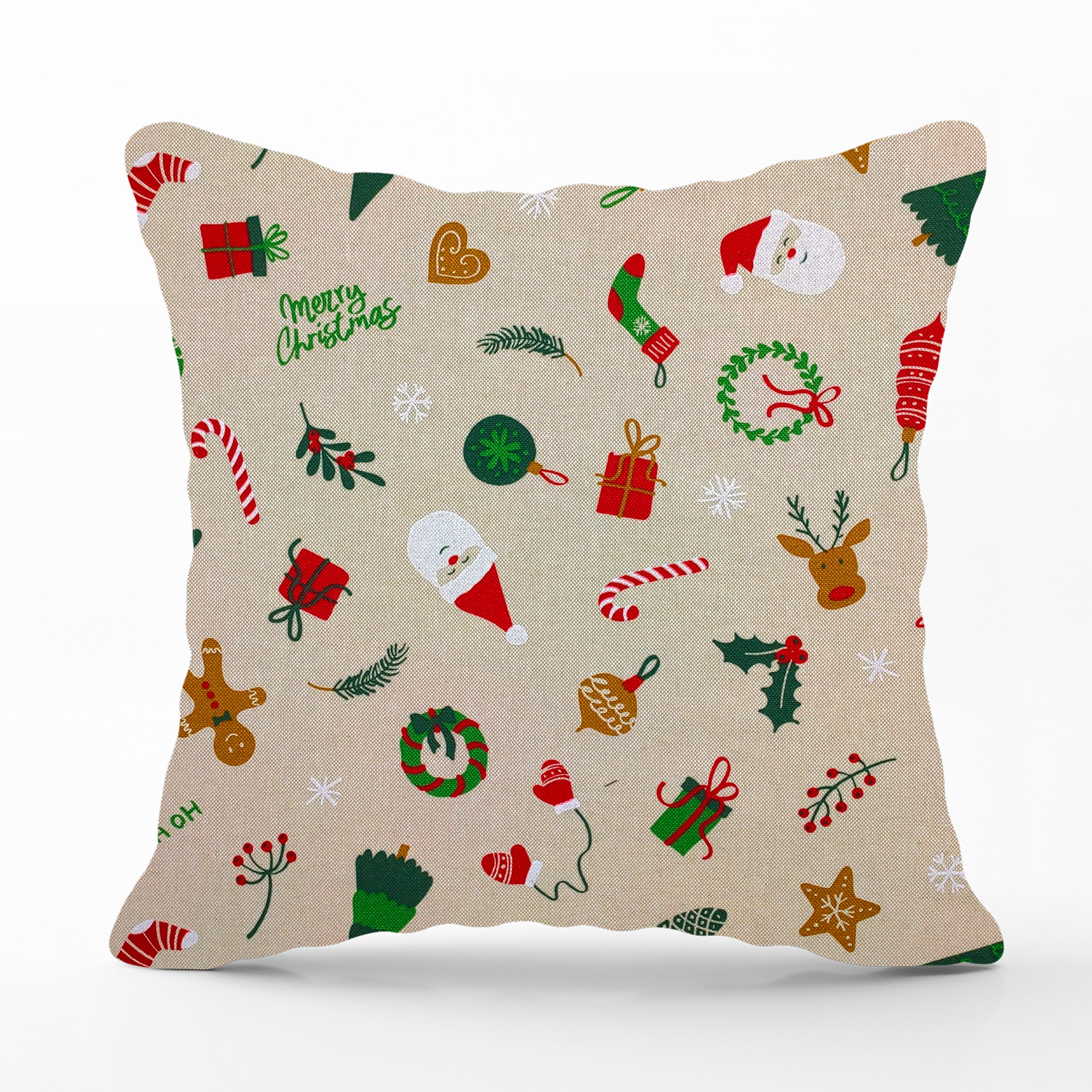 Coussin fantaisie Taie d'oreiller Décorations de Noël