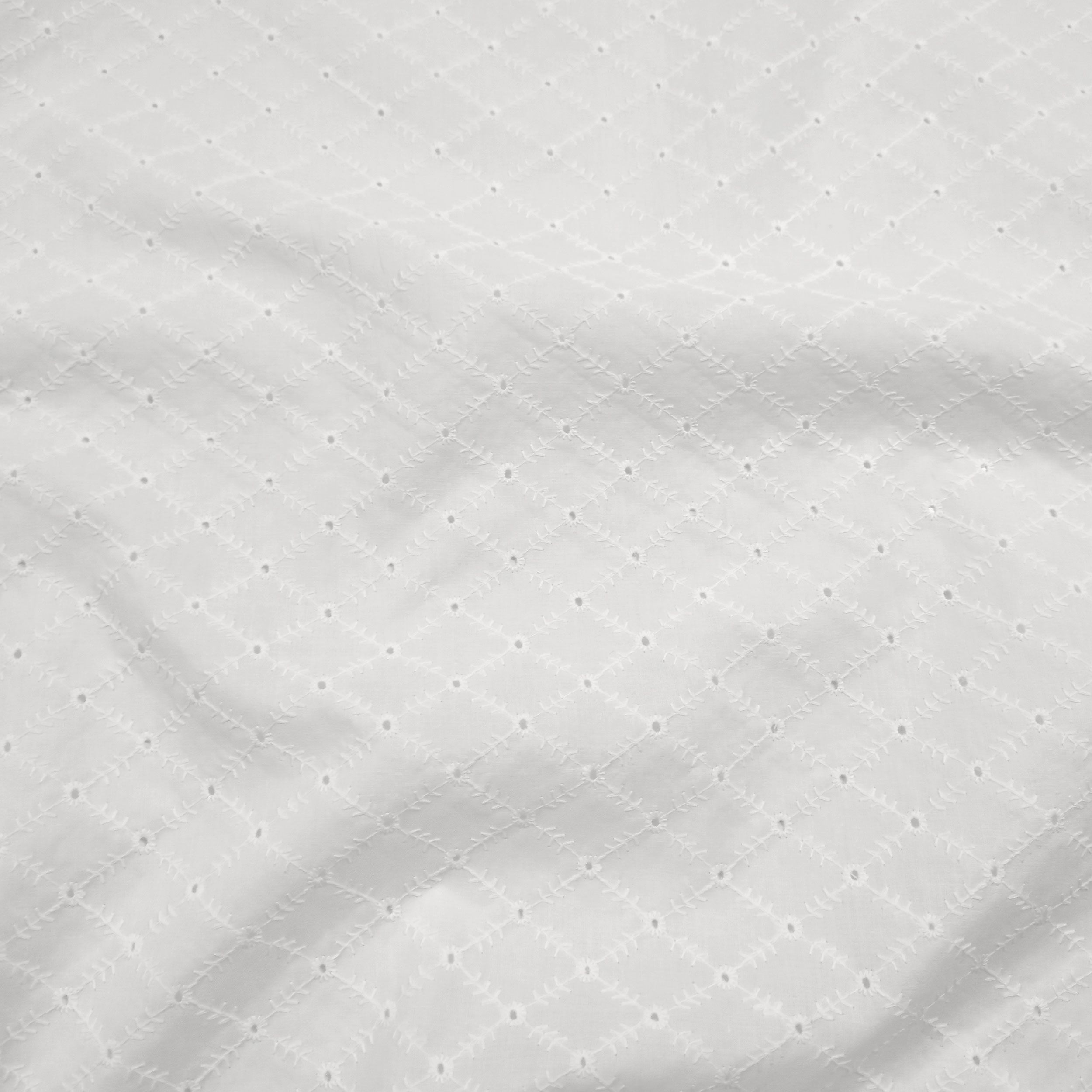 White Cotton Sangallo Rhymes and Flowers