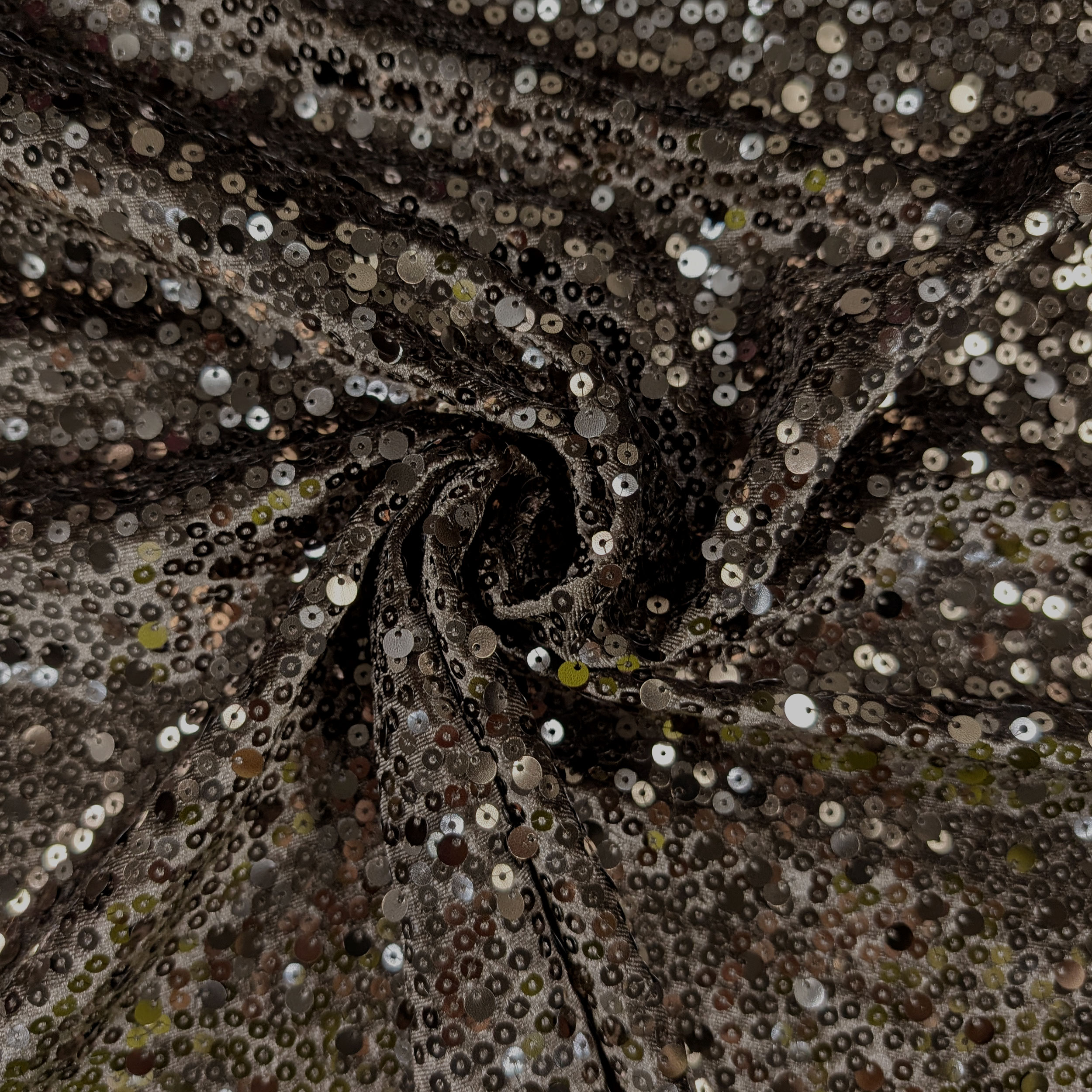 Brown Velveteen with Sequins Image