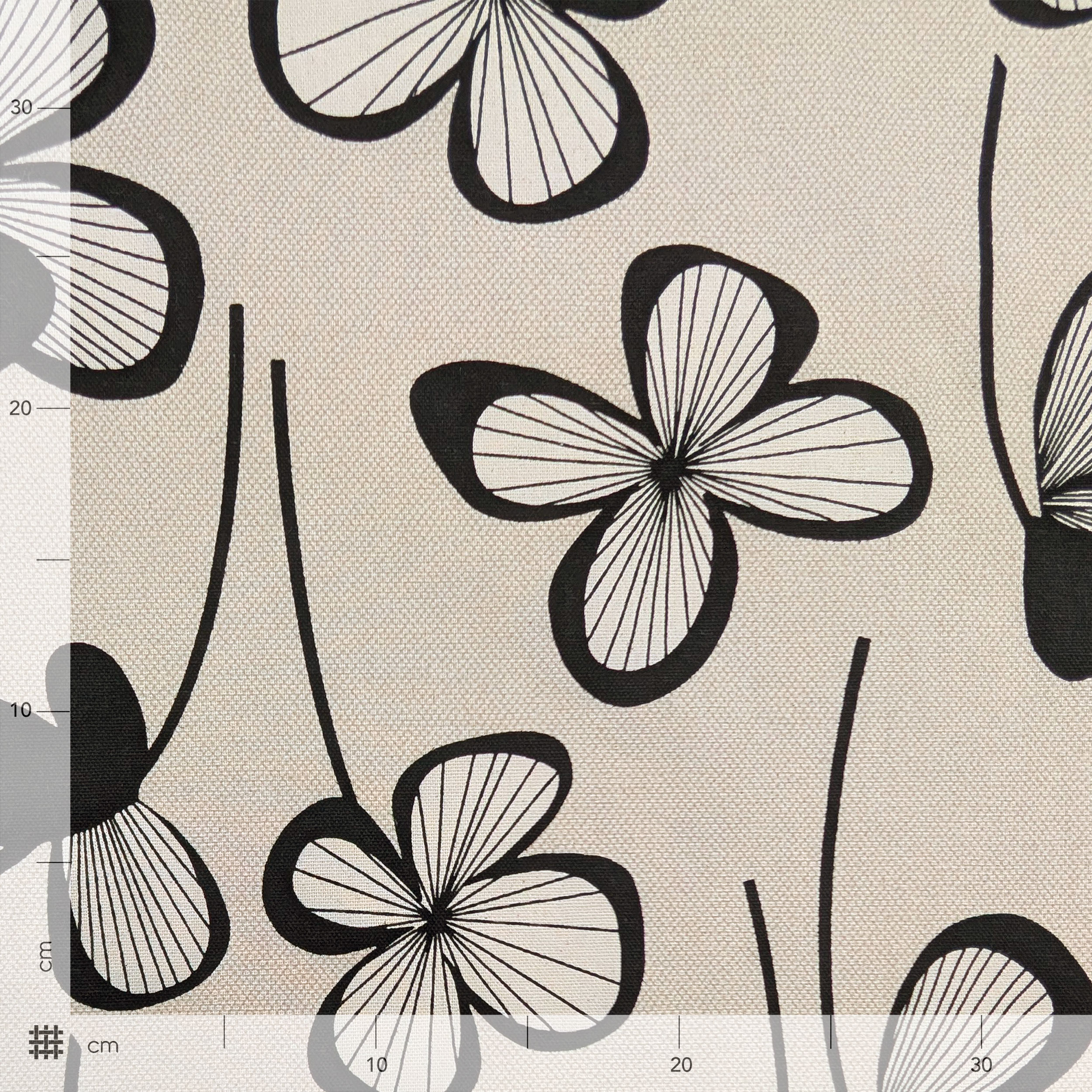 Panama Natural Cotton Floral Fantasy Image