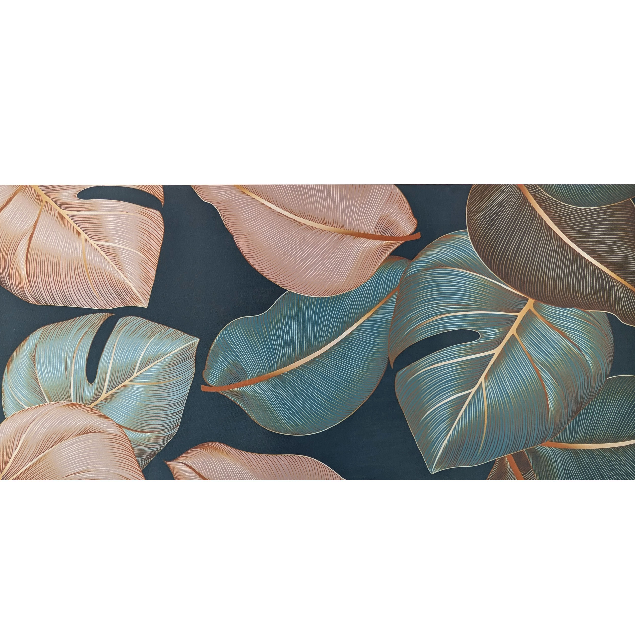 Kitchen Mats with Elegant Leaves Image