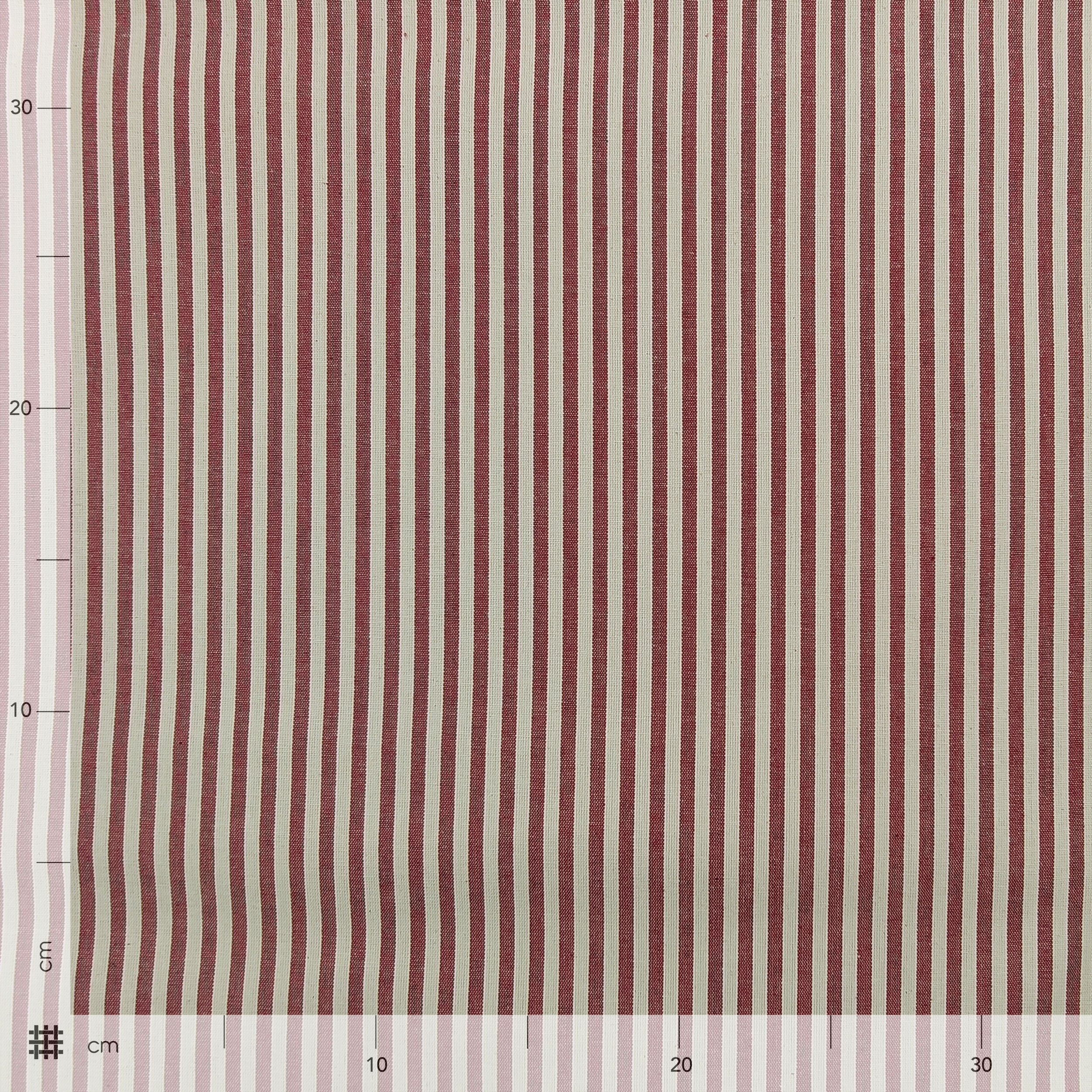 Pure Cotton Striped Tablecloth Fabric Image