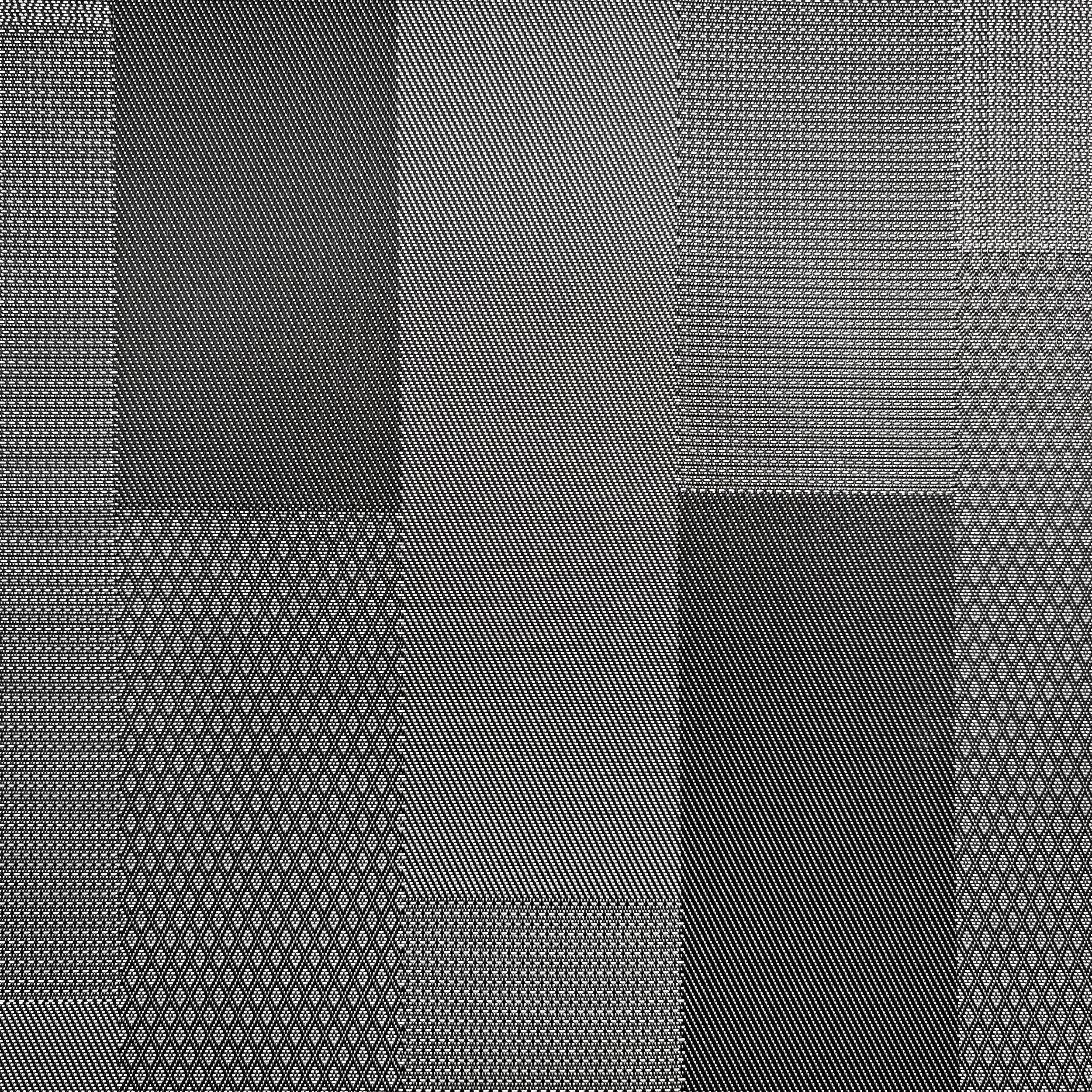 Kitchen Rectangles Black and White Image
