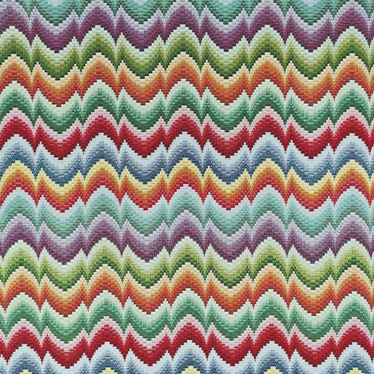 Tela Jacquard Fantasía Abstracta Multicolor