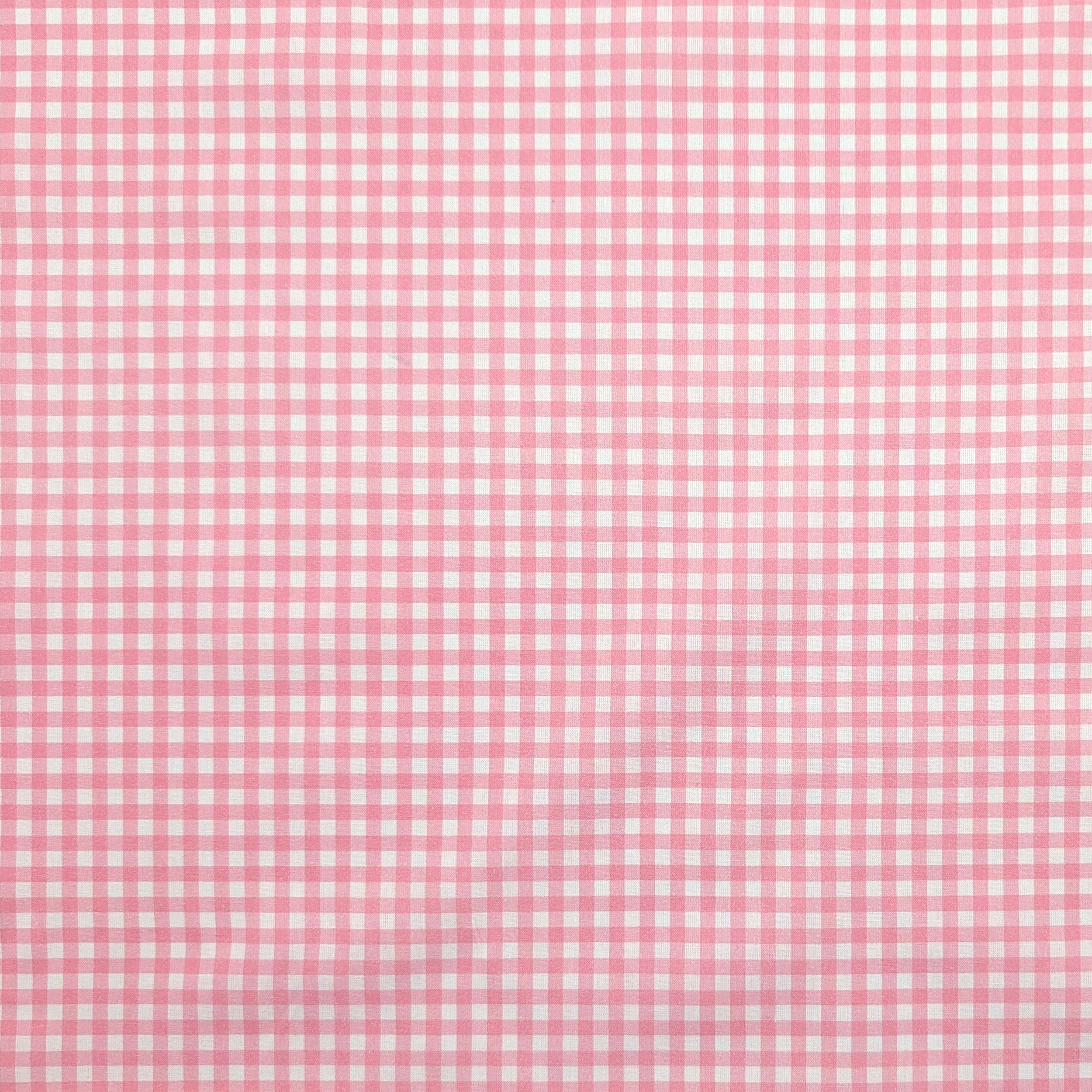 Dressmaking Gingham Cotton - Baby Pink Image