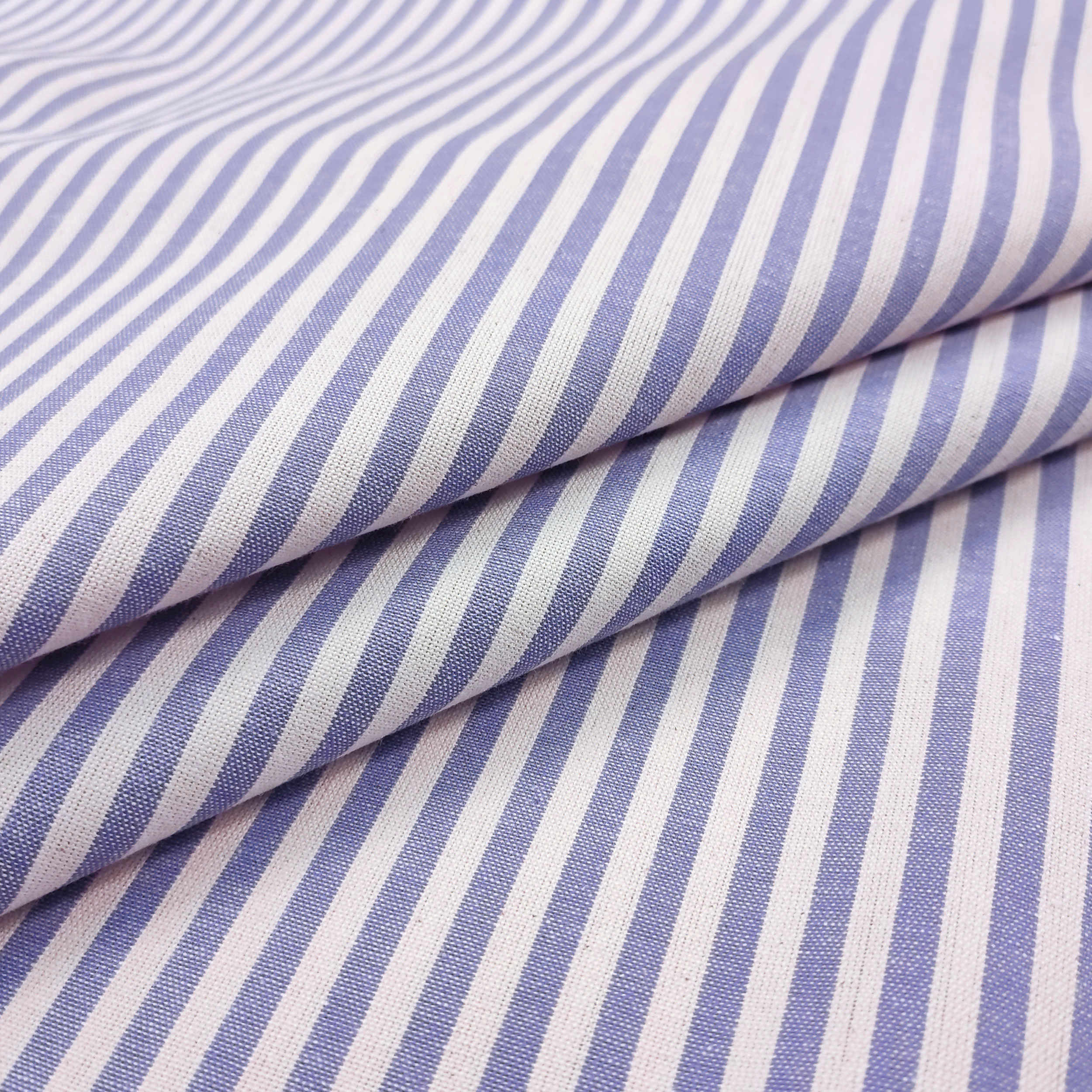 Pure Cotton Striped Tablecloth Fabric Image